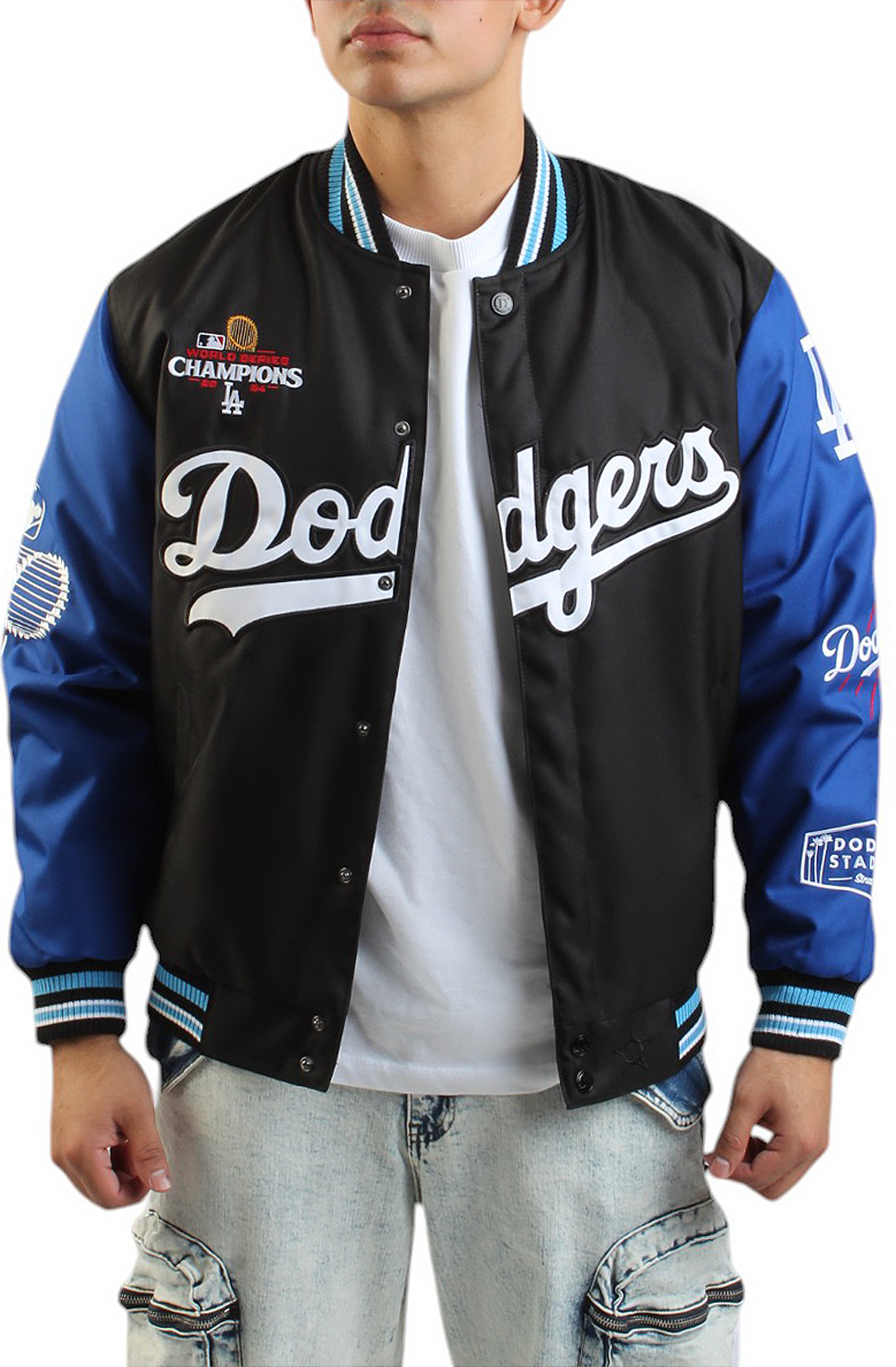 MLB Los Angeles Dodgers Twill World Series Champs Jacket