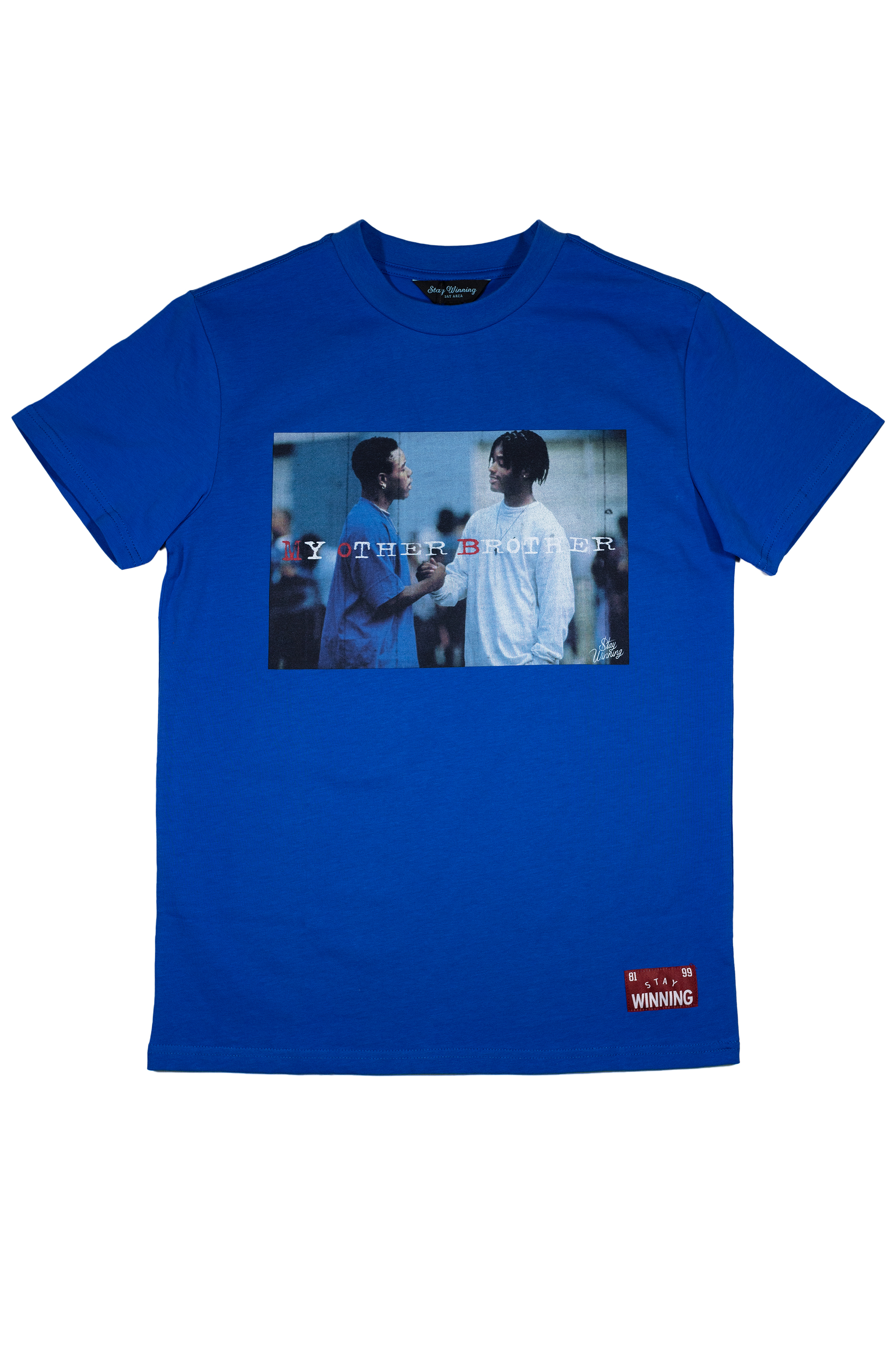 Stay Winning My Other Brother Blue Tee