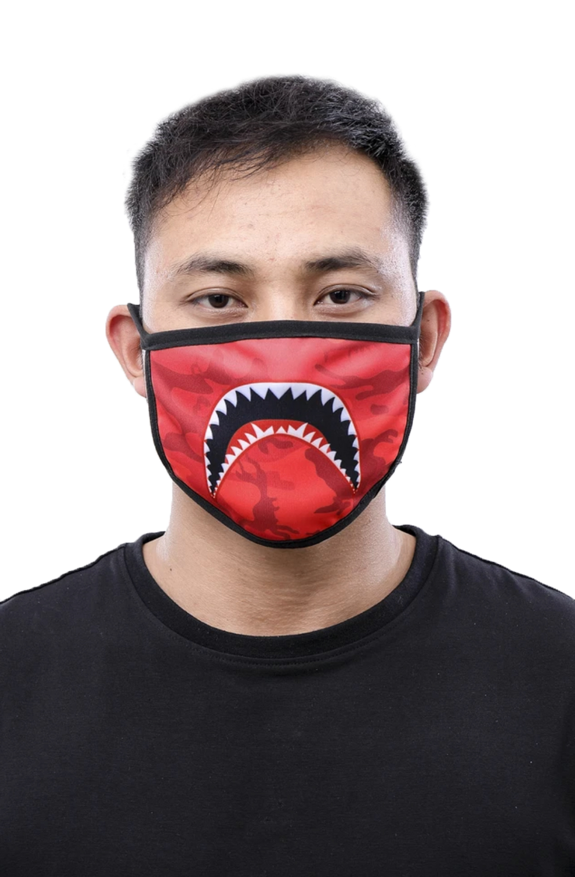 shark mouth face mask