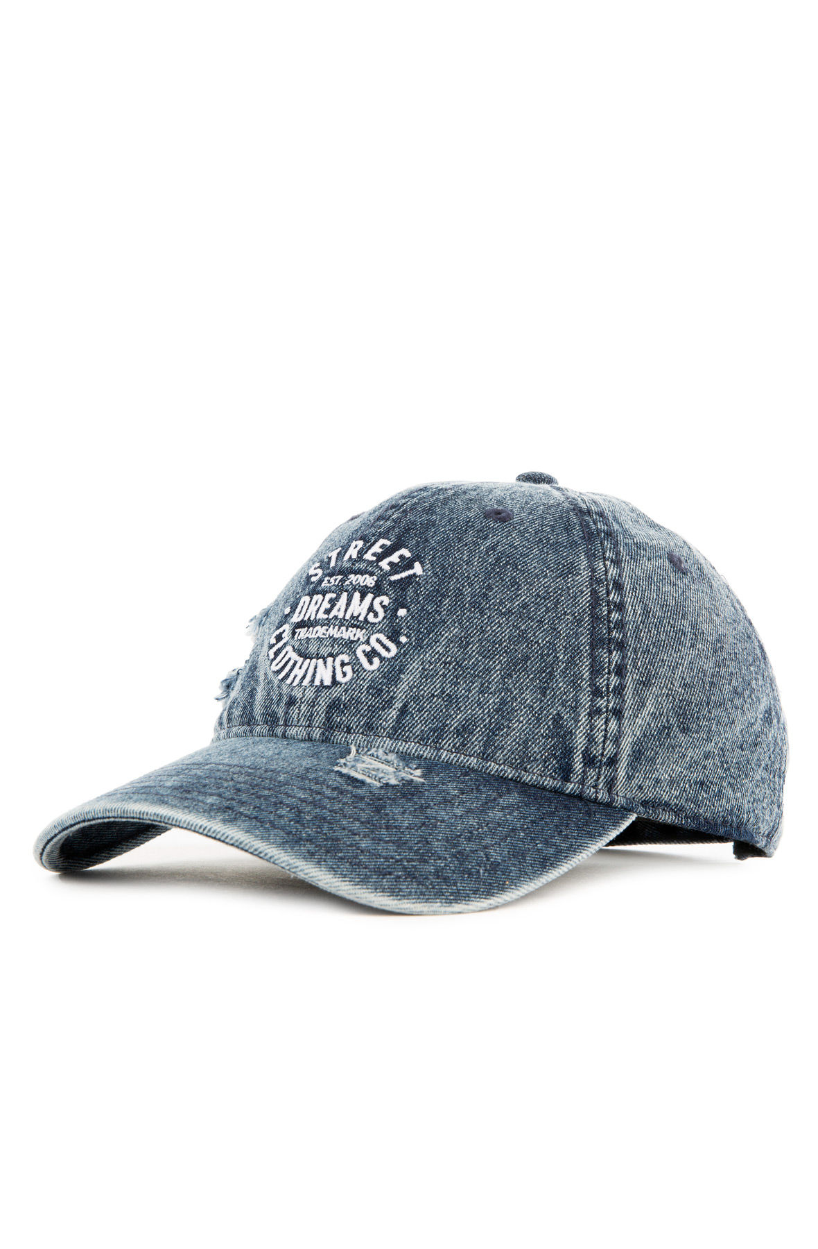 Stamped Hat in Blue