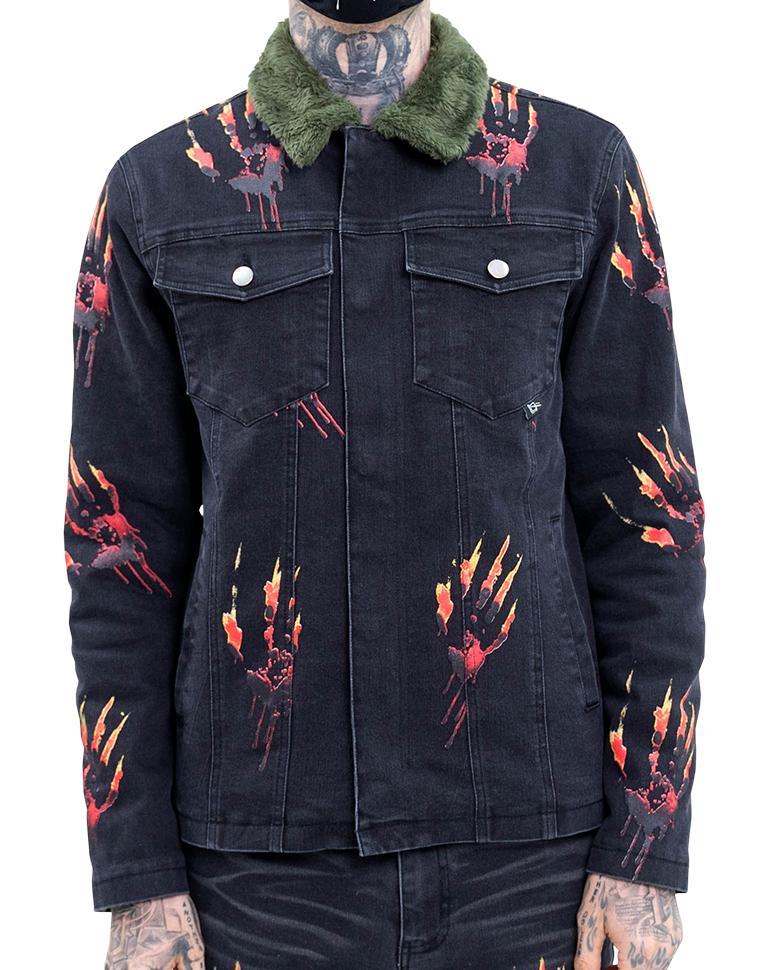 Jahknow War Memory Denim Jacket