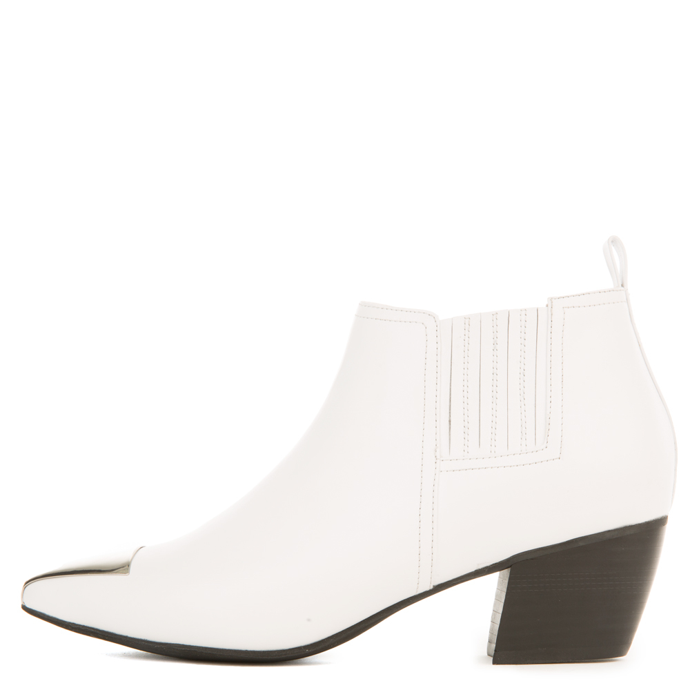 Jeffrey Campbell Jude White Heeled Booties White