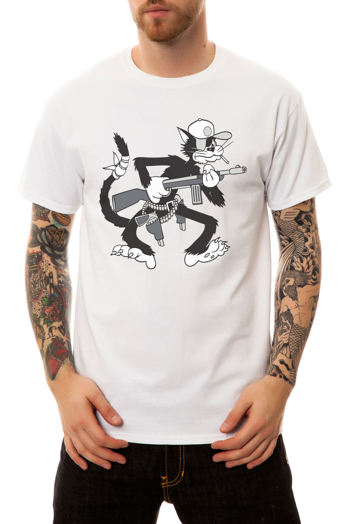 The Cat Named Pablo Tee in White