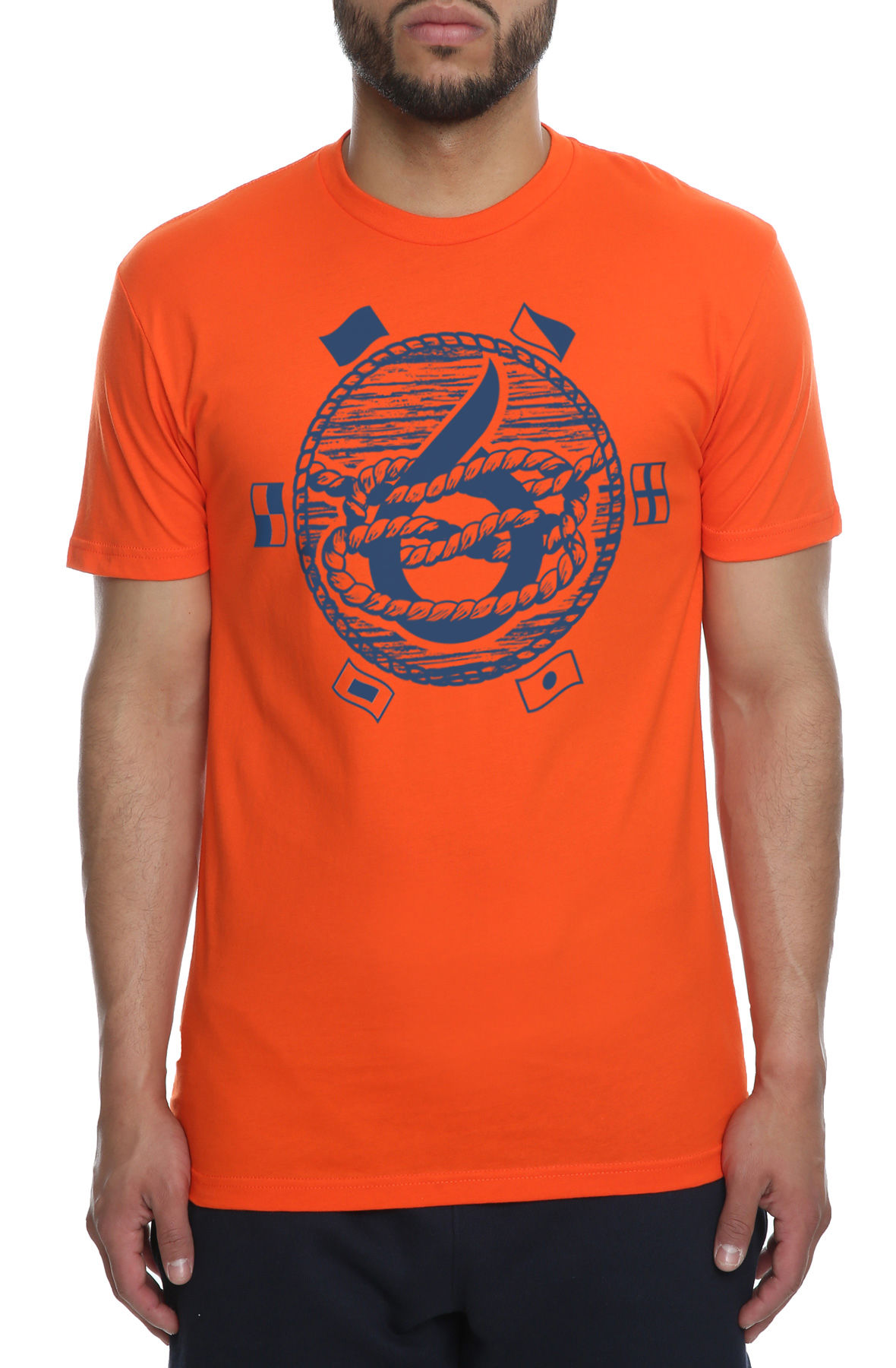 The Trading Mono Tee in Orange