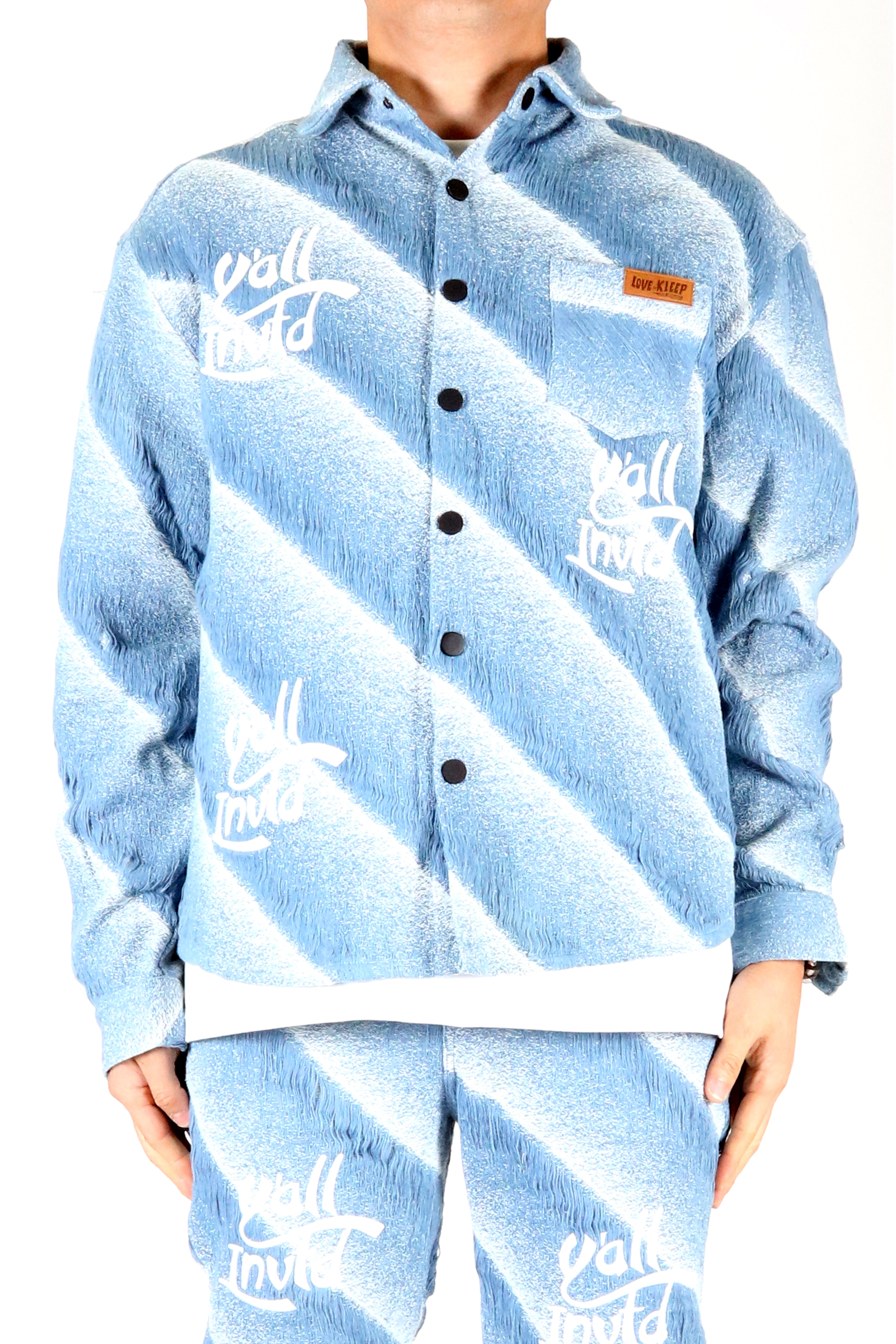 DUSTY Men's mixed jacquard texture shirt