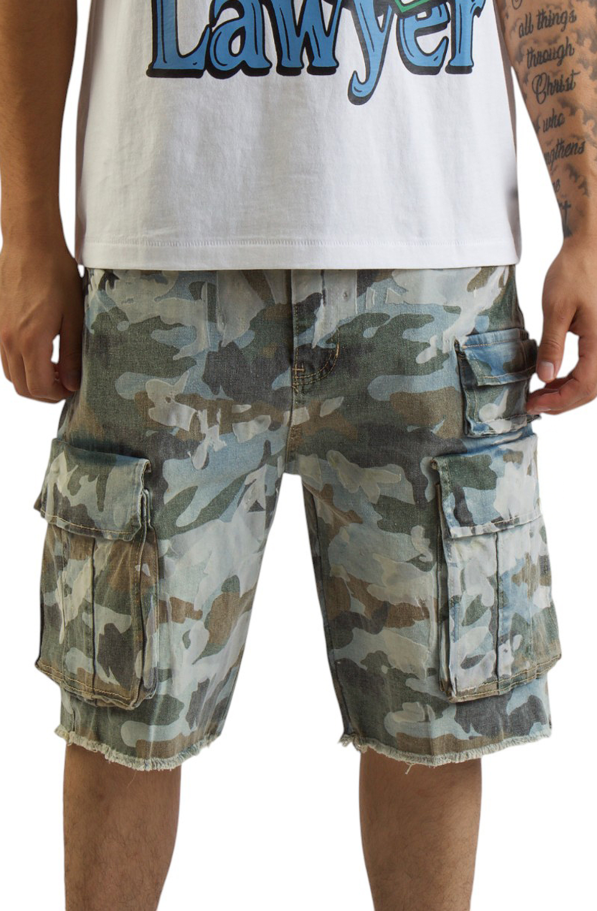 Aspen Camo Cargo Shorts