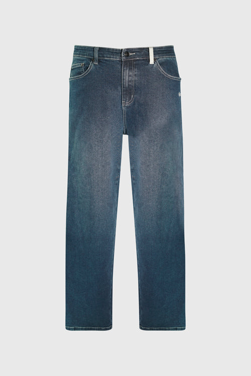 Opium Stone Wash Open Crochet Denim Jeans