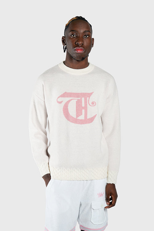 Racket Club Knit Crewneck Sweater