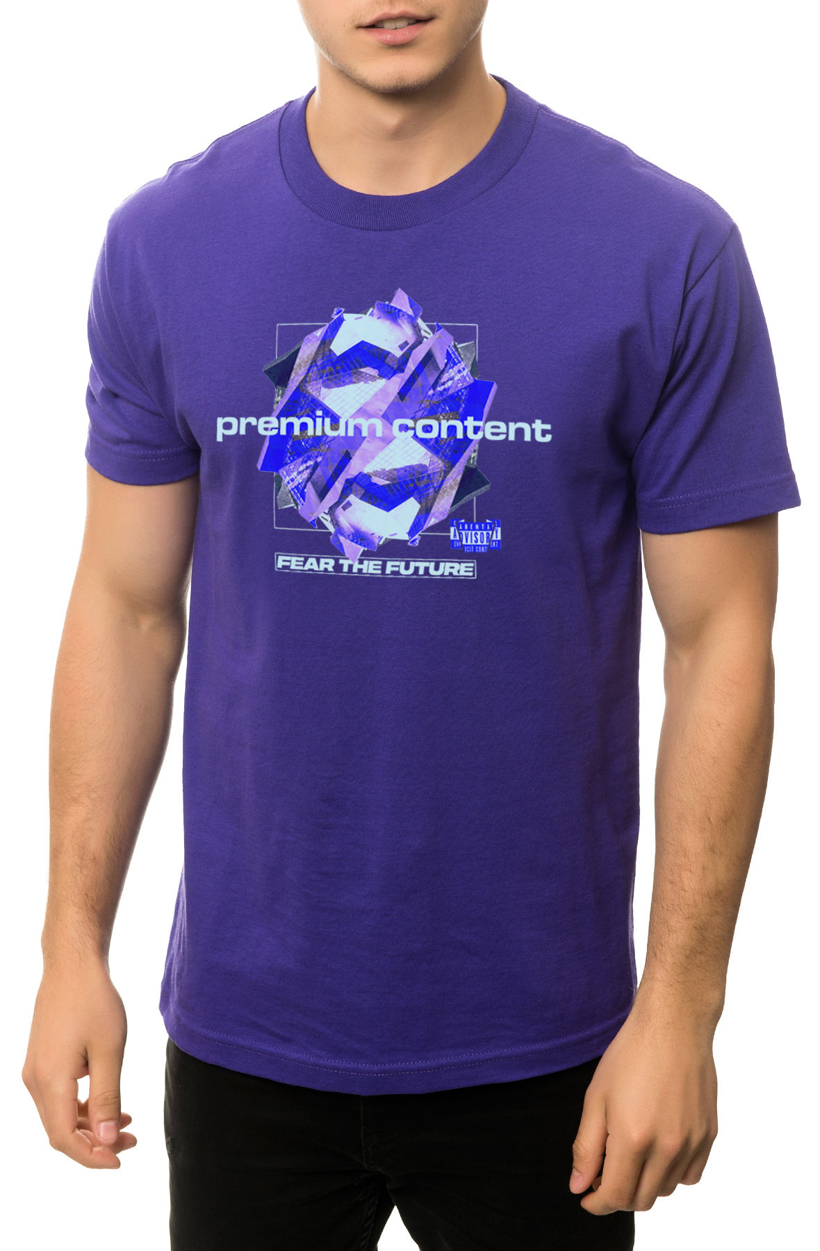 The Fear the Future Tee in Purple