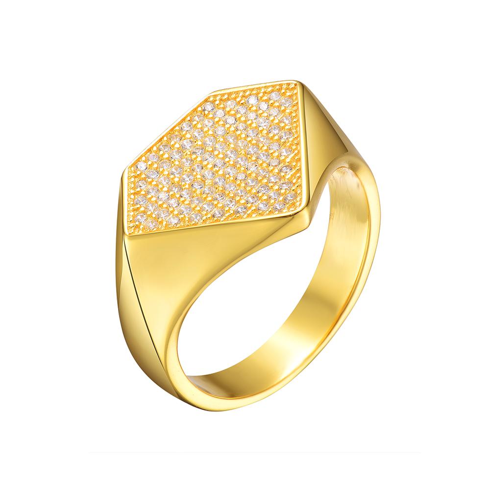 Mister Solitaire Ring Gold Vermeil