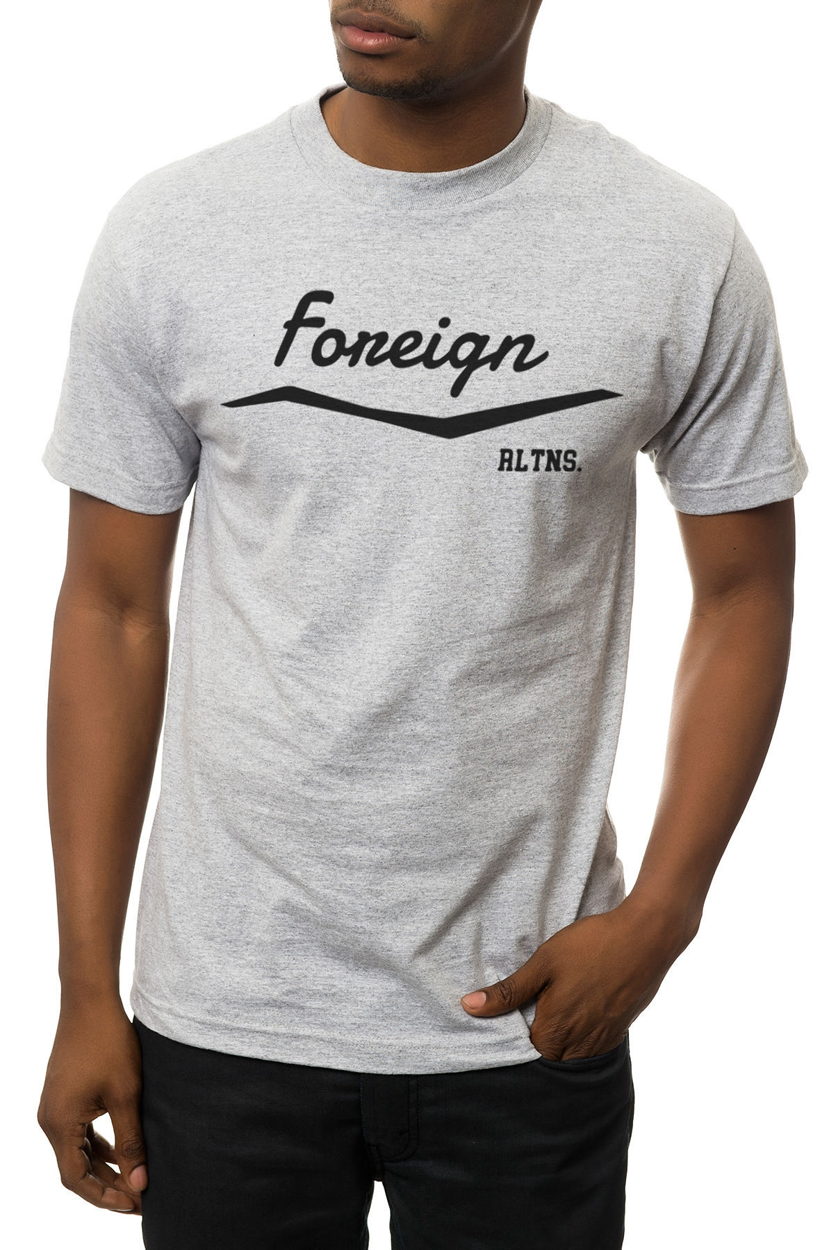 The Foreign Relations 2 Tee in Heather Grey