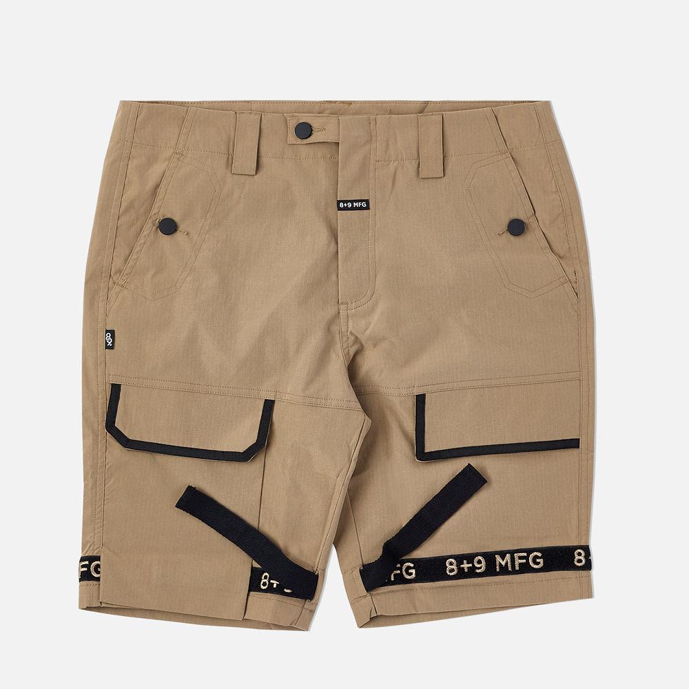 8&9 MFG CO. Strapped Up Shorts Rip Stop Khaki SHRIPTAN-TAN