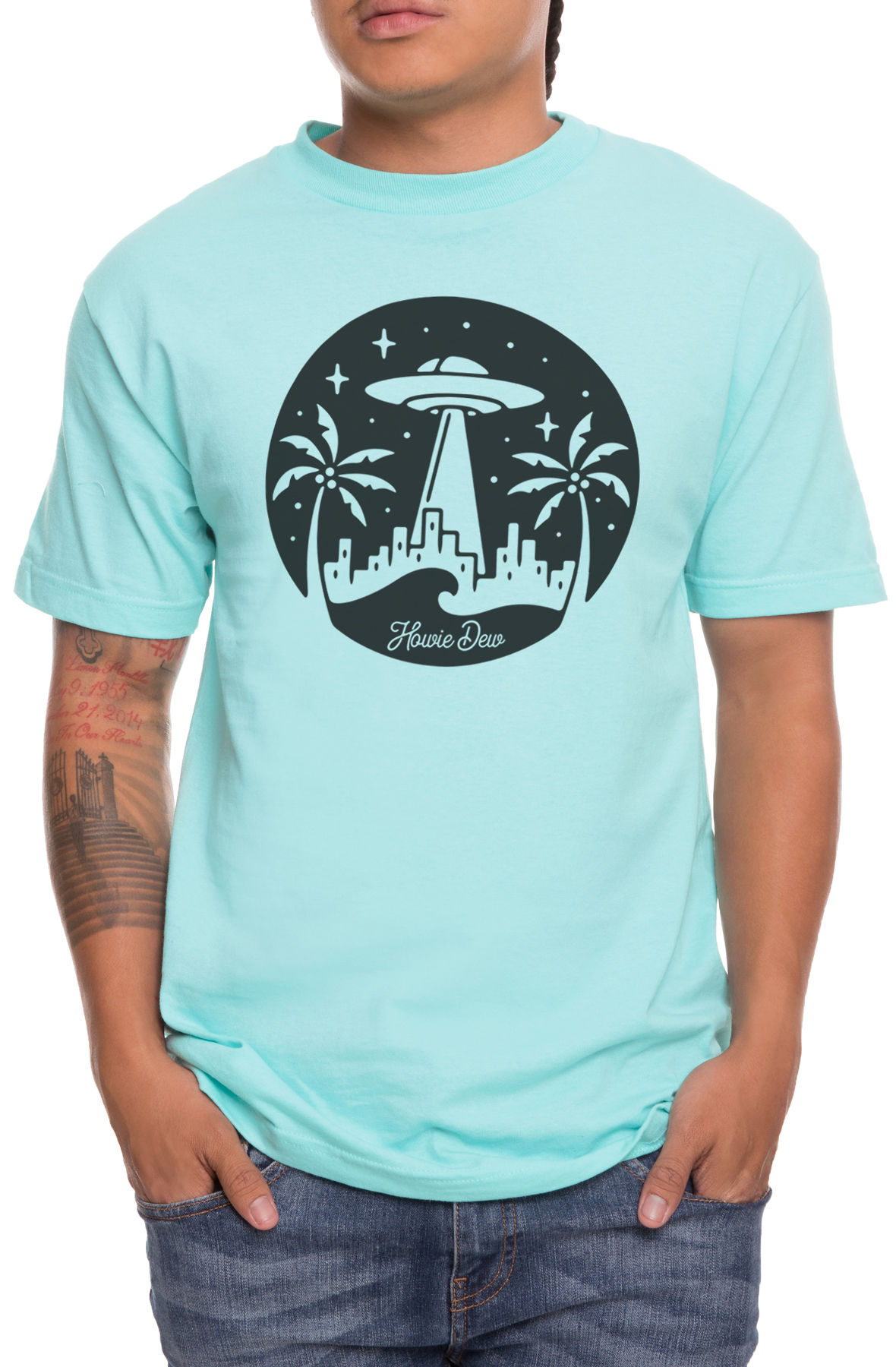 The UFO Logo Tee in Mint