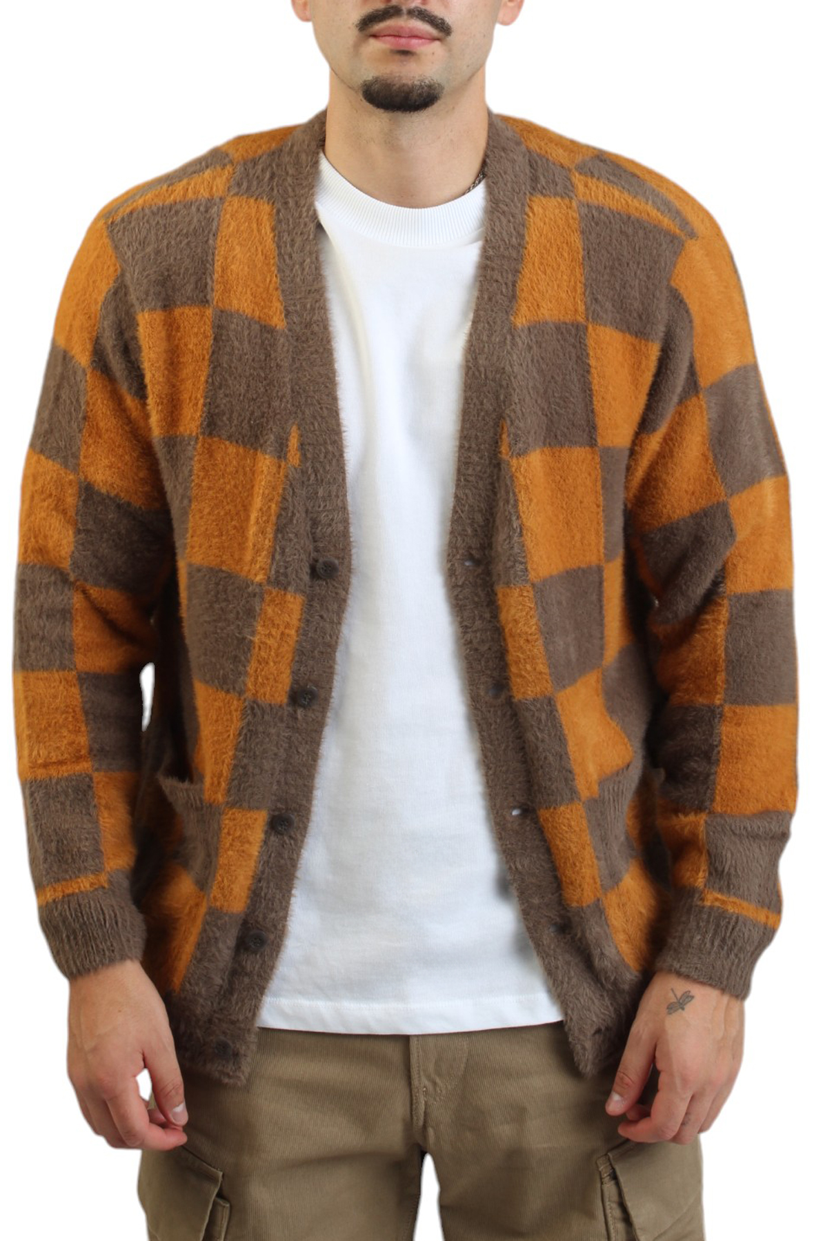 Canfield Checkerboard Cardigan