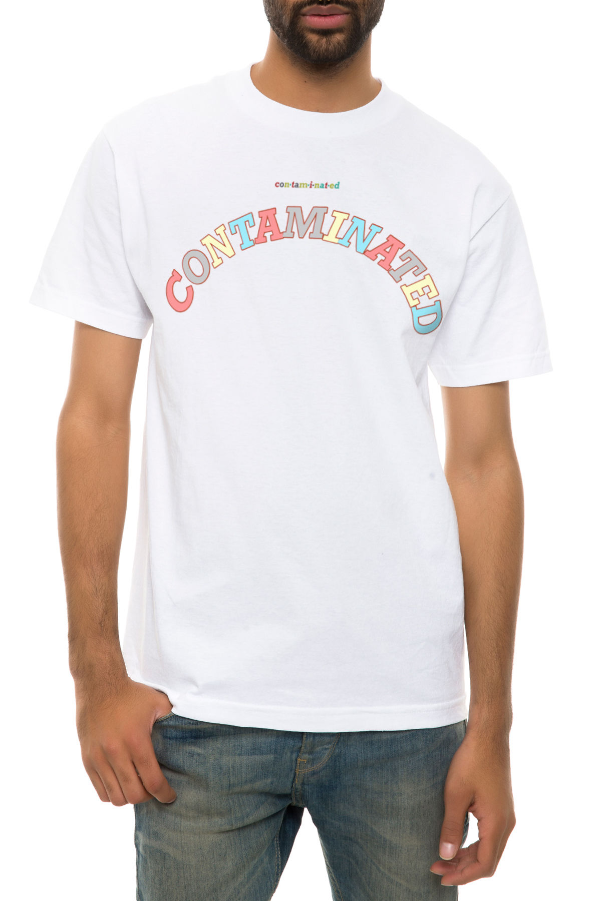 The Contaminated Tee in White