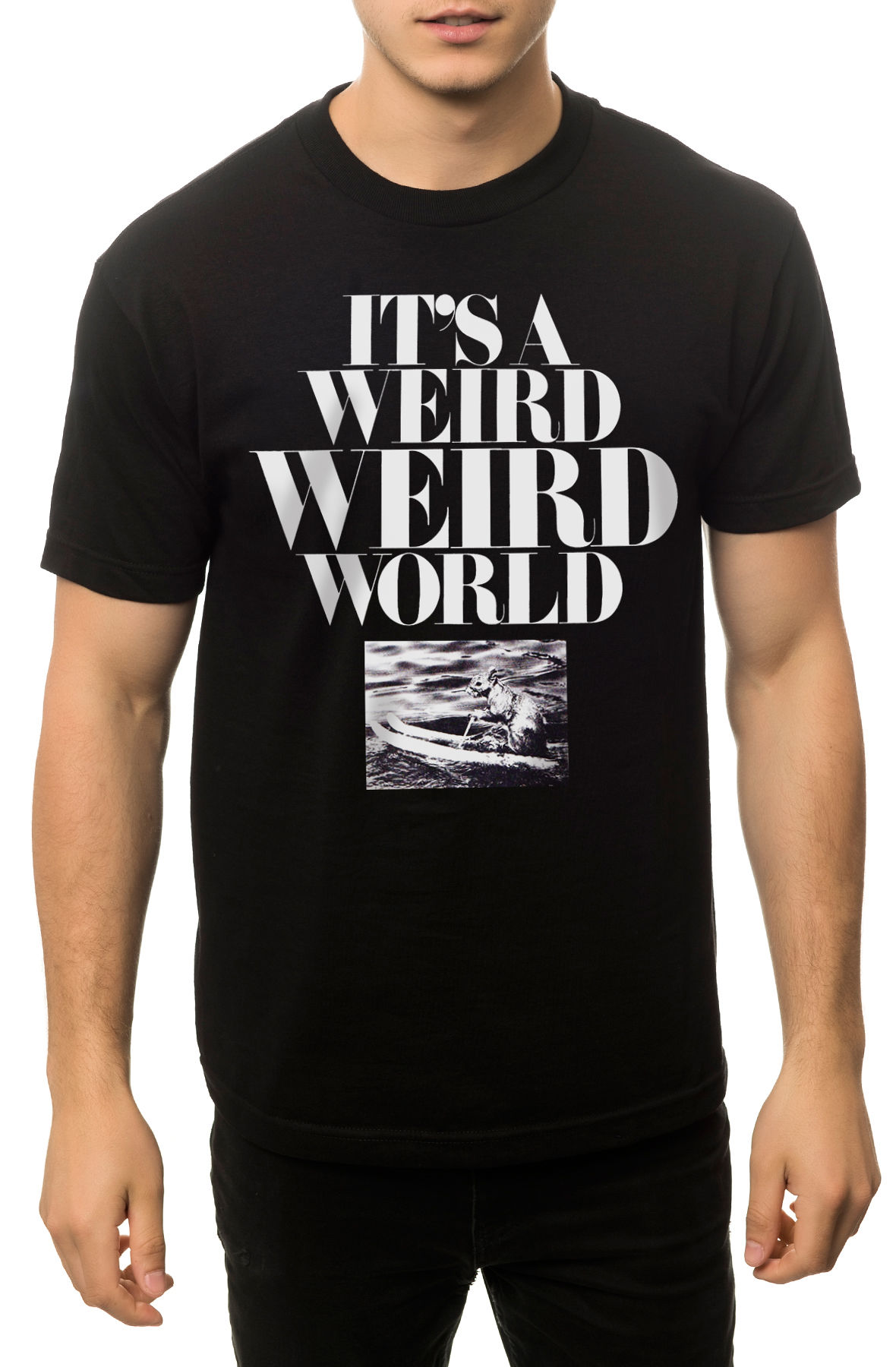 The Weird World Tee in Black