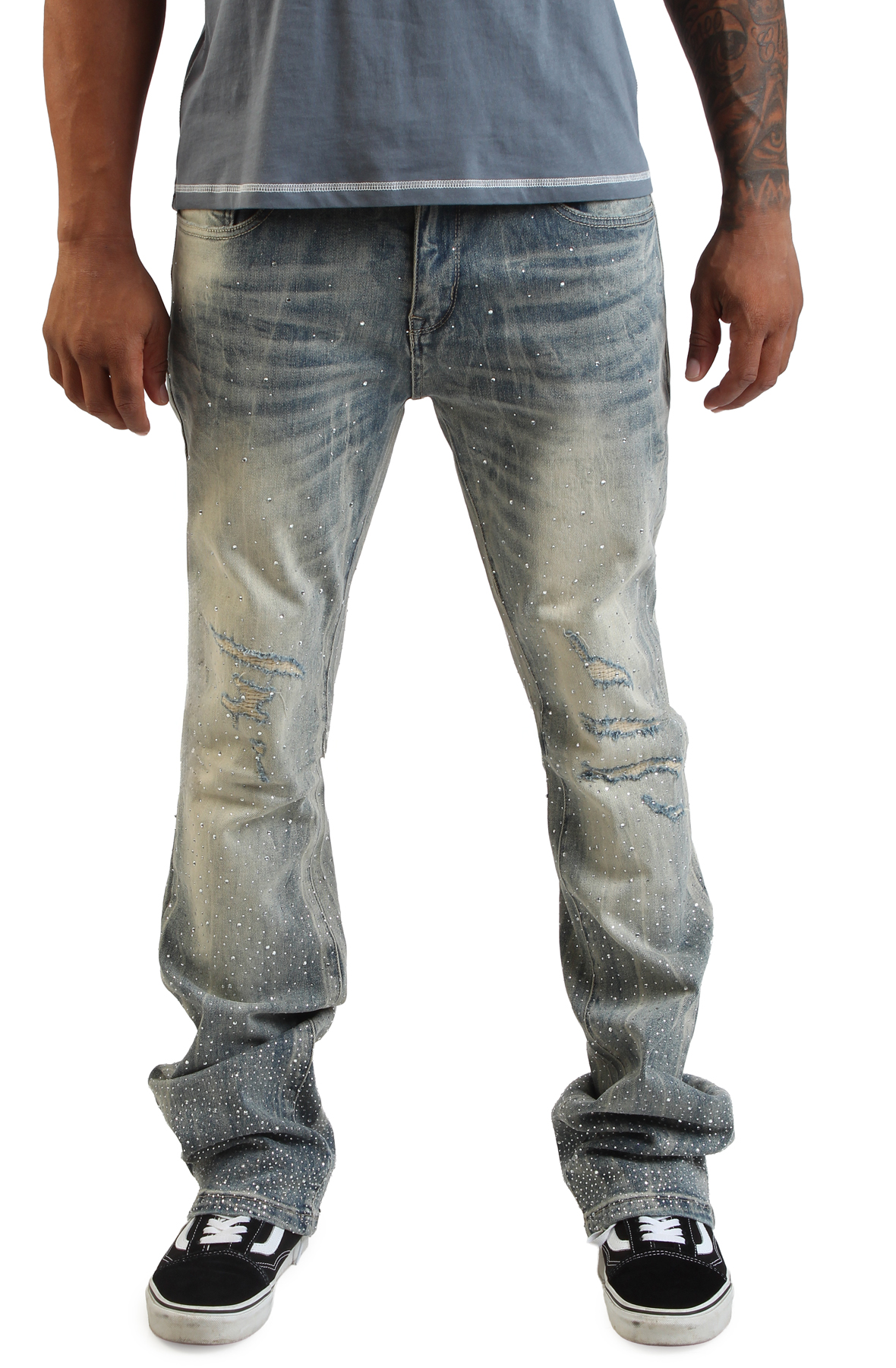 Rhinestone Speck Jeans