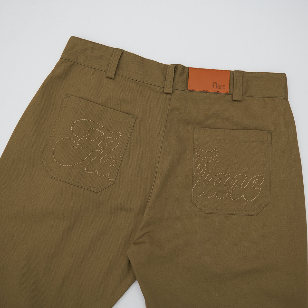 Spiral Straight Chinos Olive Tan