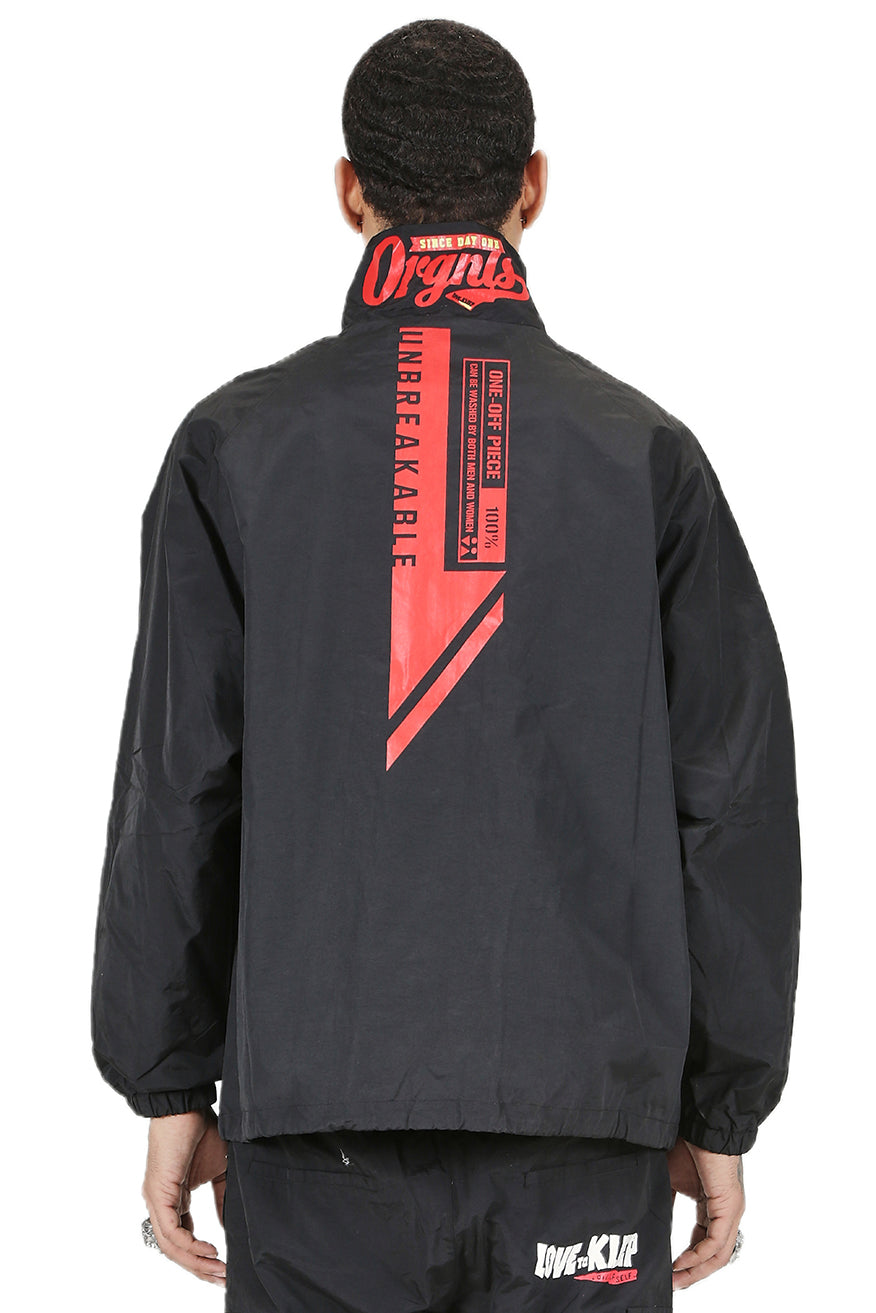 KLEEP SHADE Men's premium crispy nylon long sleeve half zip pullover jacket  KLP-C116C2 - Karmaloop