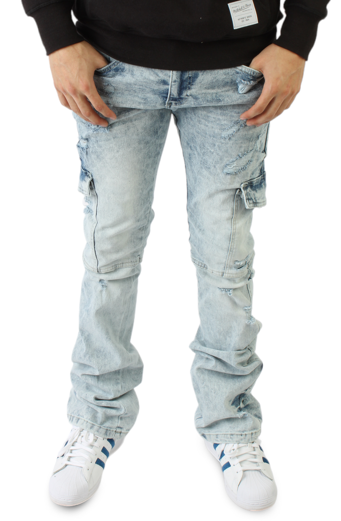 Flare Stack Cargo Jeans