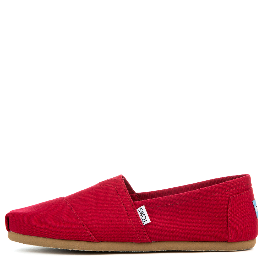 Toms Classics Red Canvas Men's Flats