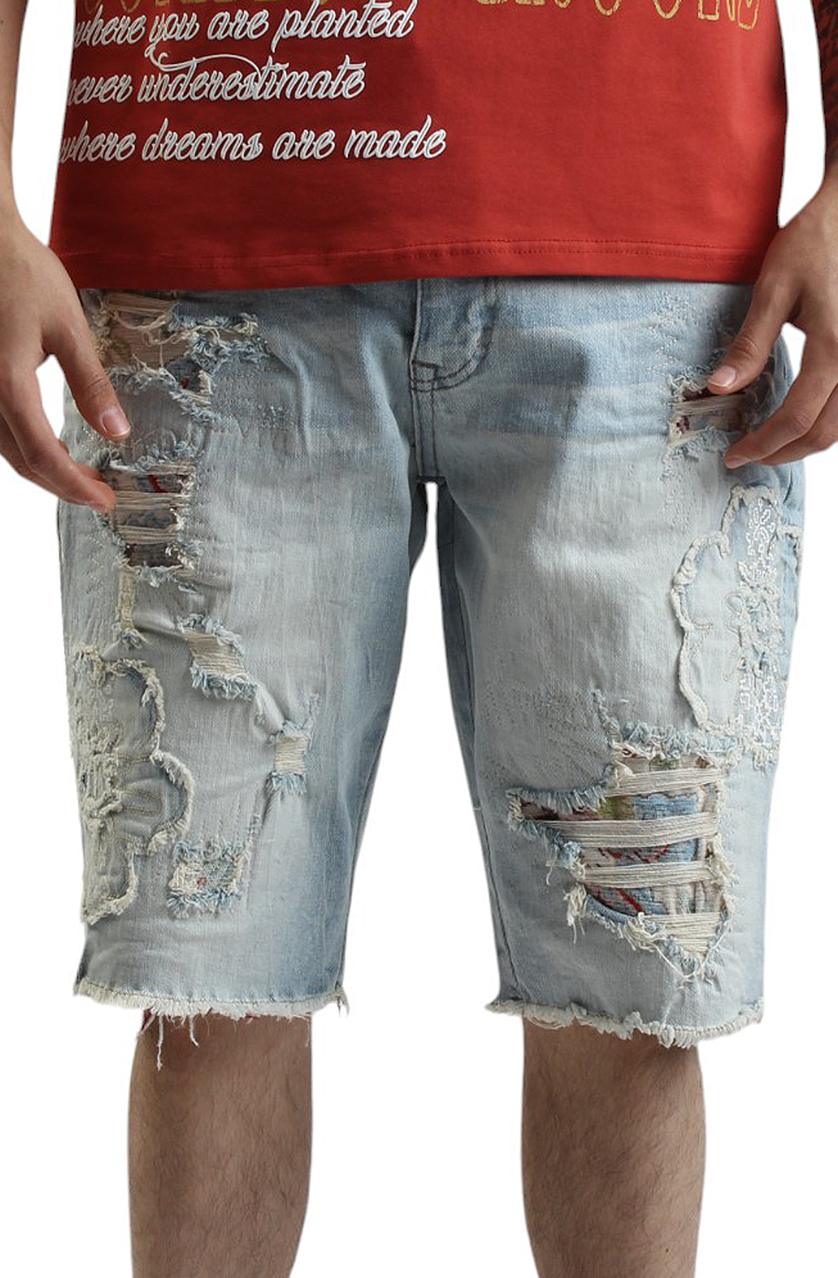 Palermo Cut out Denim Shorts