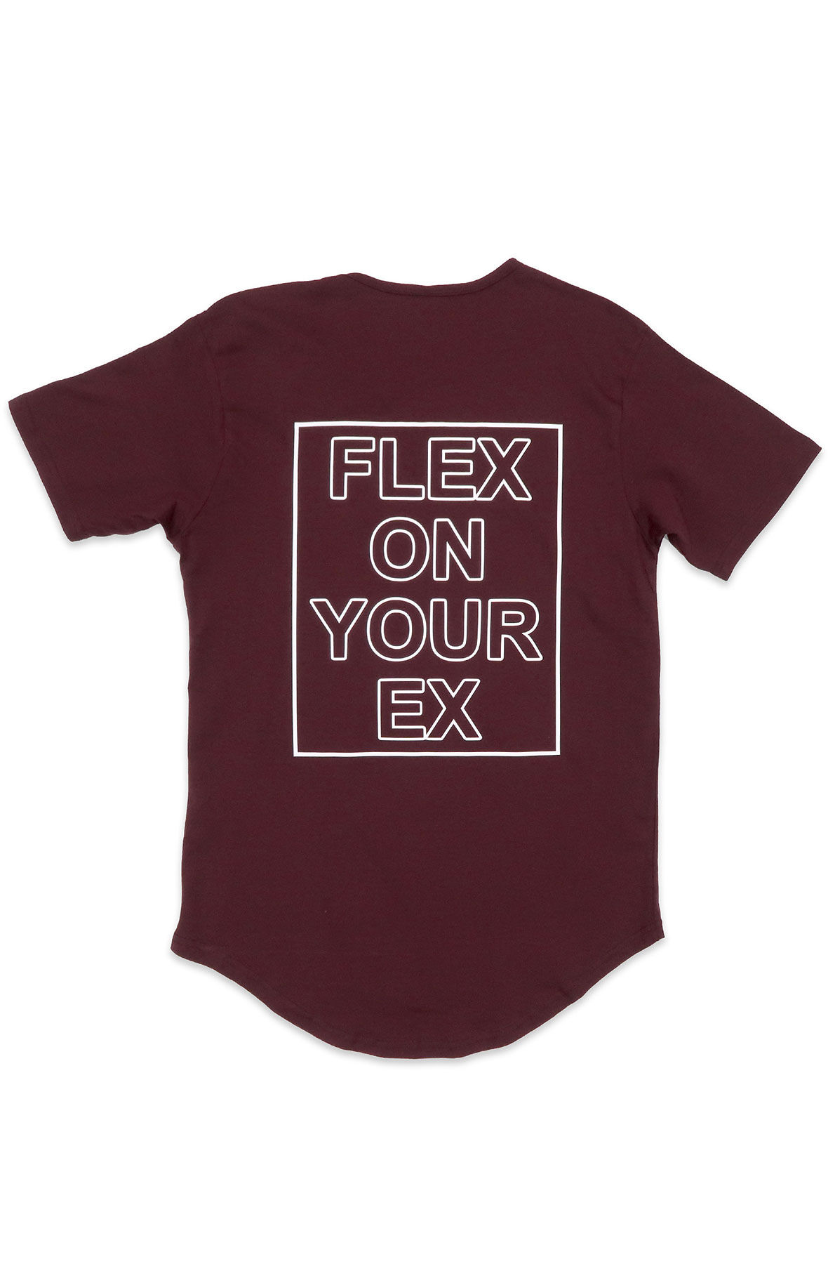 Flex Scoop Tee in Burgundy