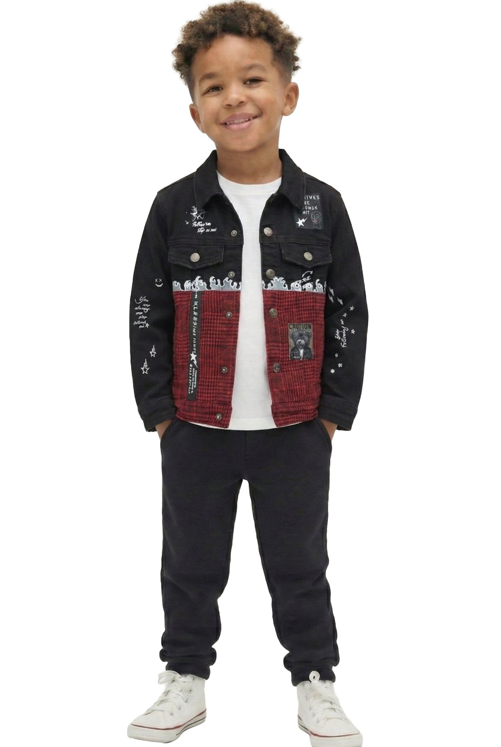 BRICK Kid's Premium Washed Denim Jacket only