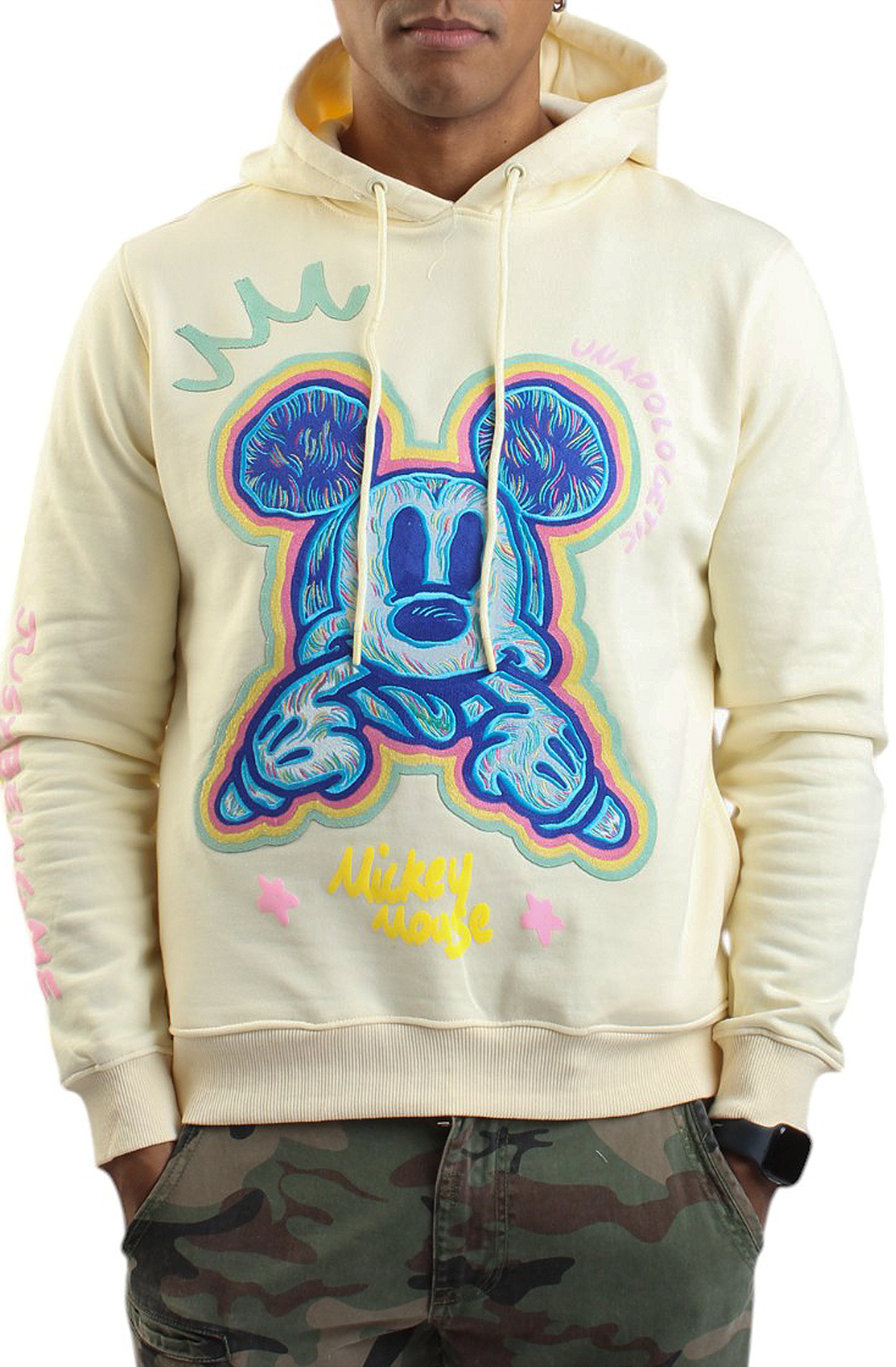Men's Mickey Mouse Scribble Pullover Hoodie