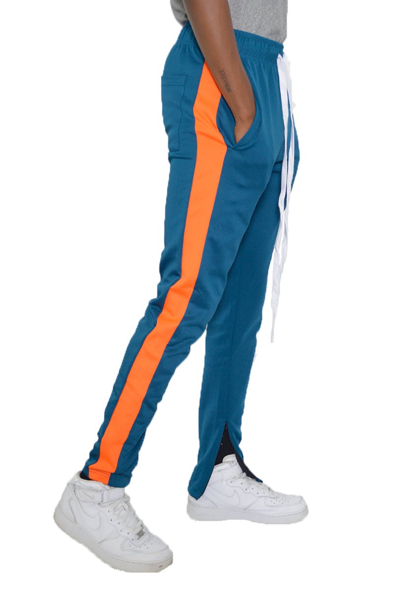 single stripe track pants