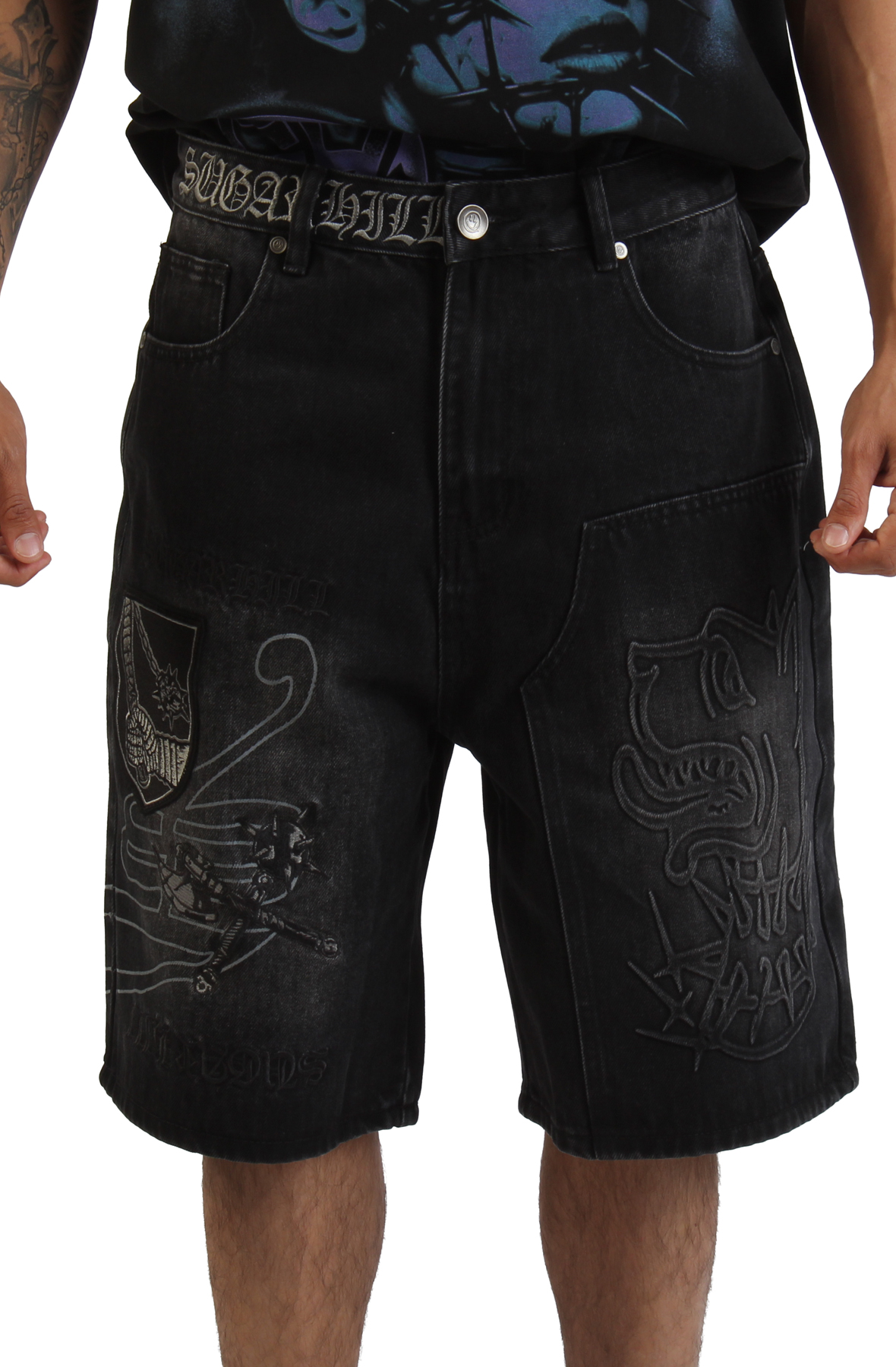 Prince Embossed Carpenter Shorts