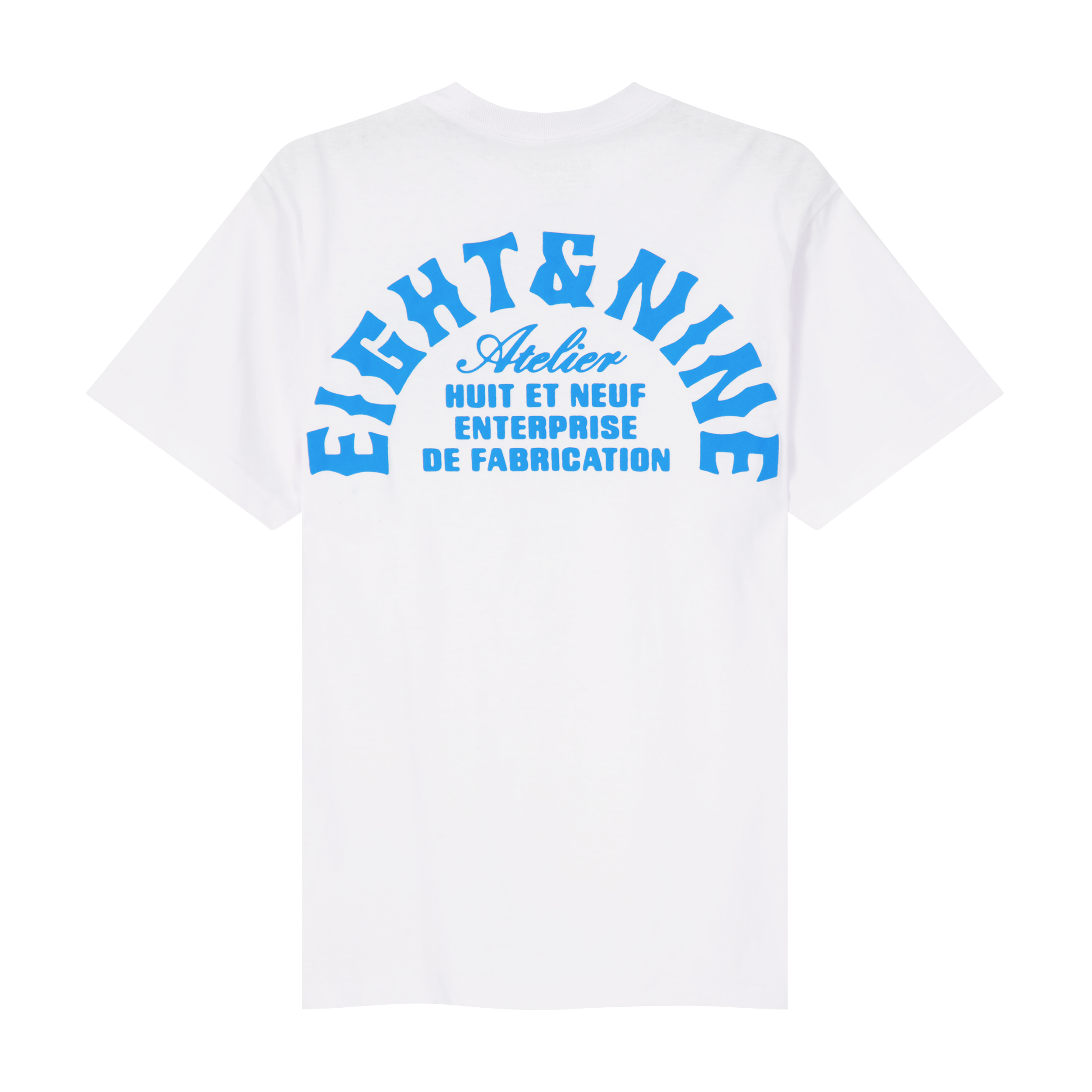 Atelier Tee White Royal Blue