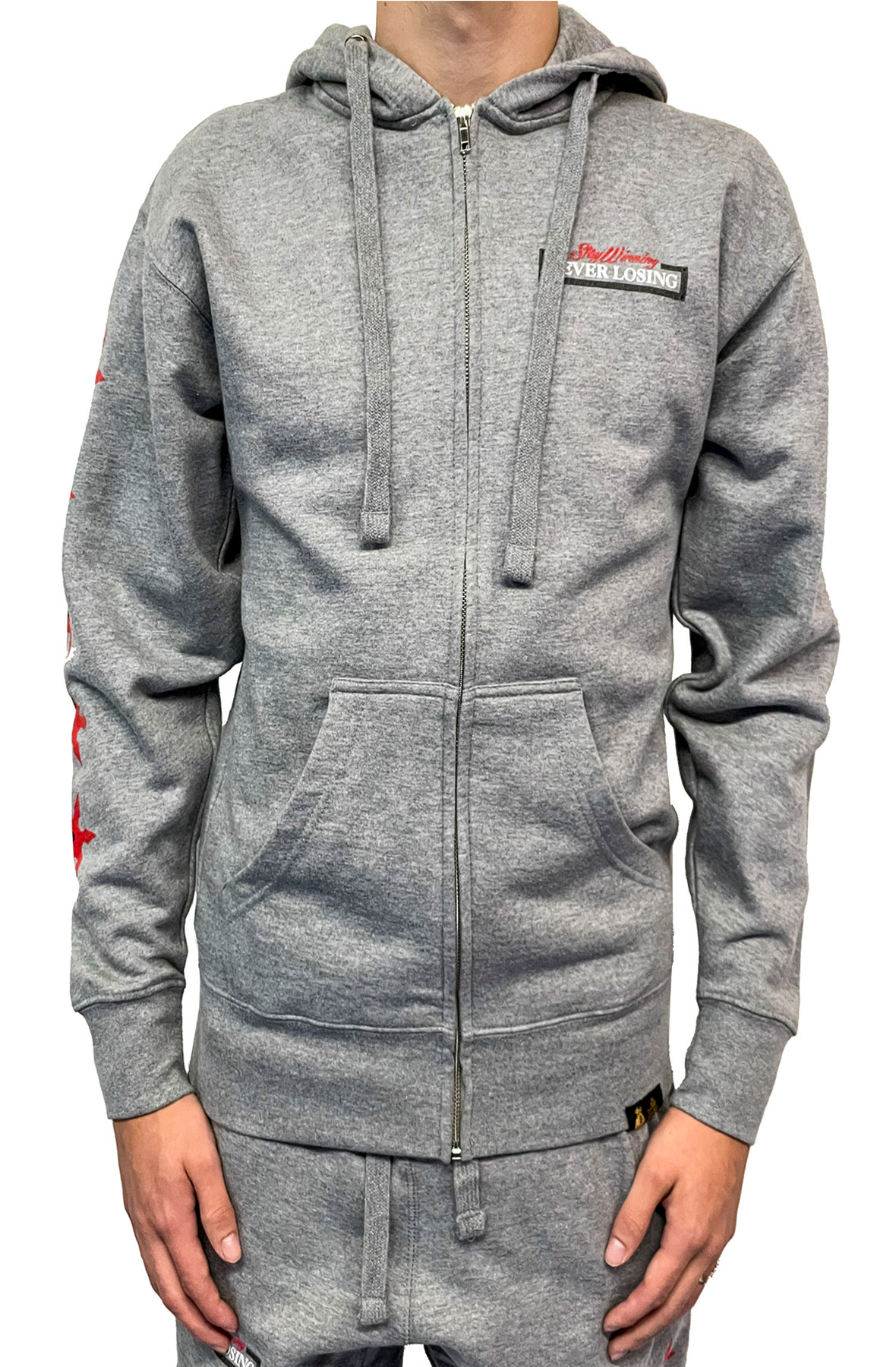 Stay Winning Mobb Meeting Gray Zip-Up Hoodie