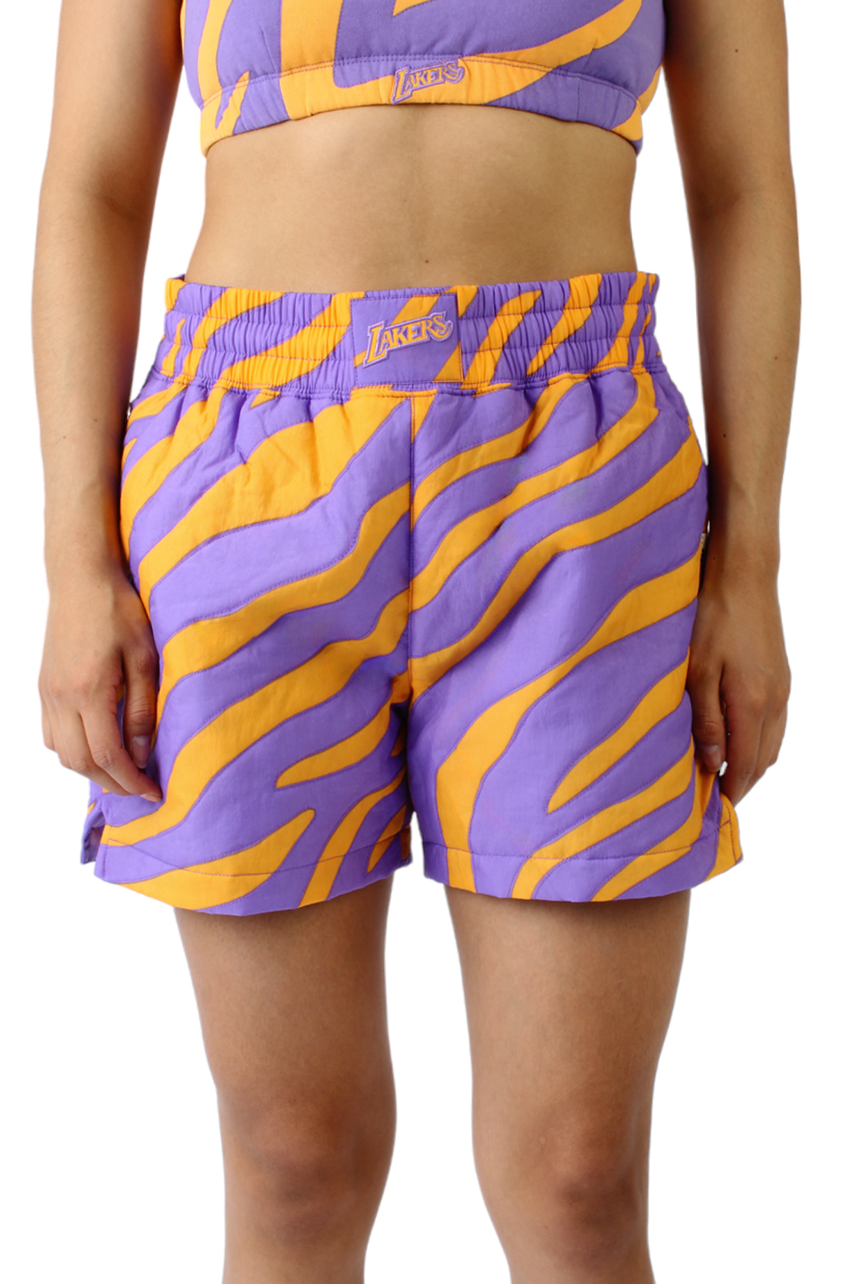 M&N x Melody Ehsani Los Angeles Lakers Puffer Short