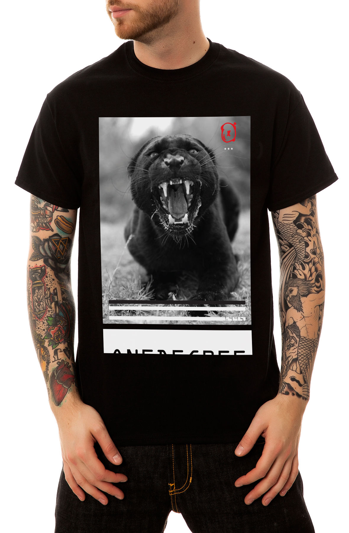 The Aggression Tee in Black