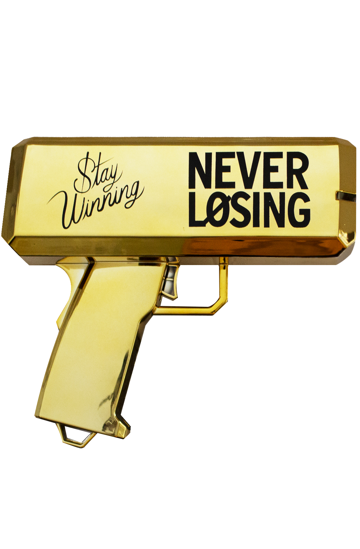 Stay Winning Gold Money Gun