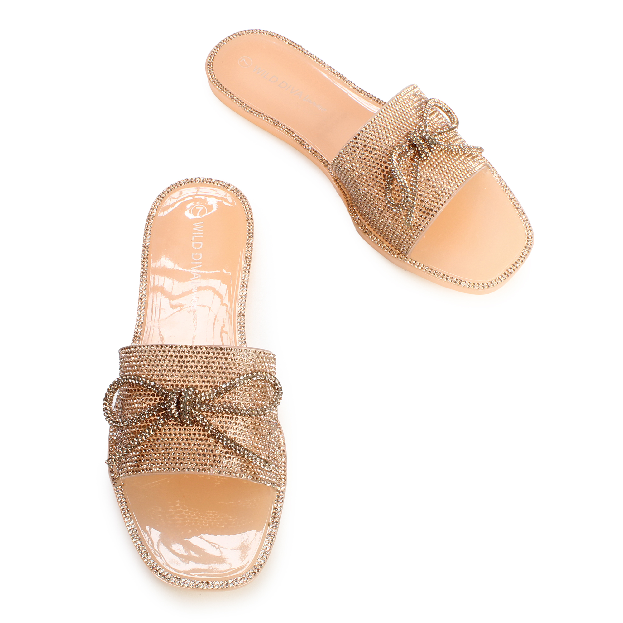 Jacelyn-80 Bow Rhinestone Sandal