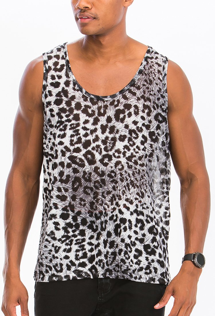 NEUTRAL LEOPARD SPOT TANK