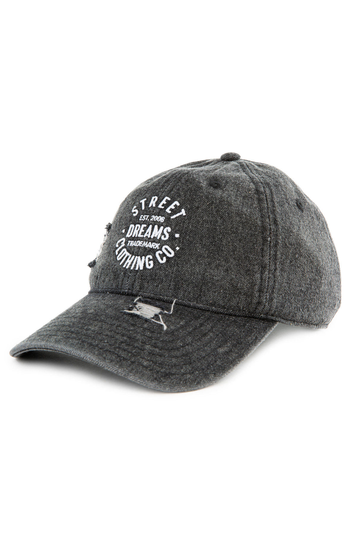 Stamped Hat in Black