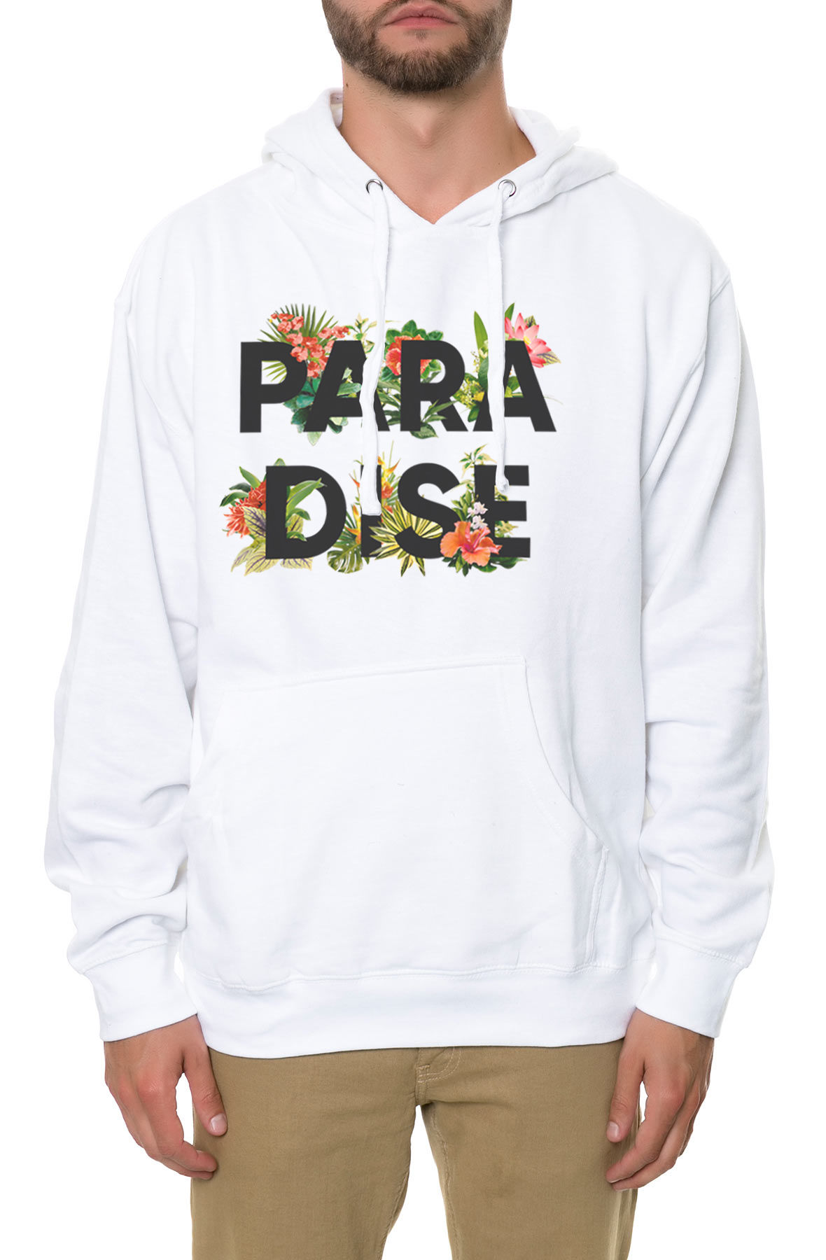 The Paradise Floral Hoodie in White