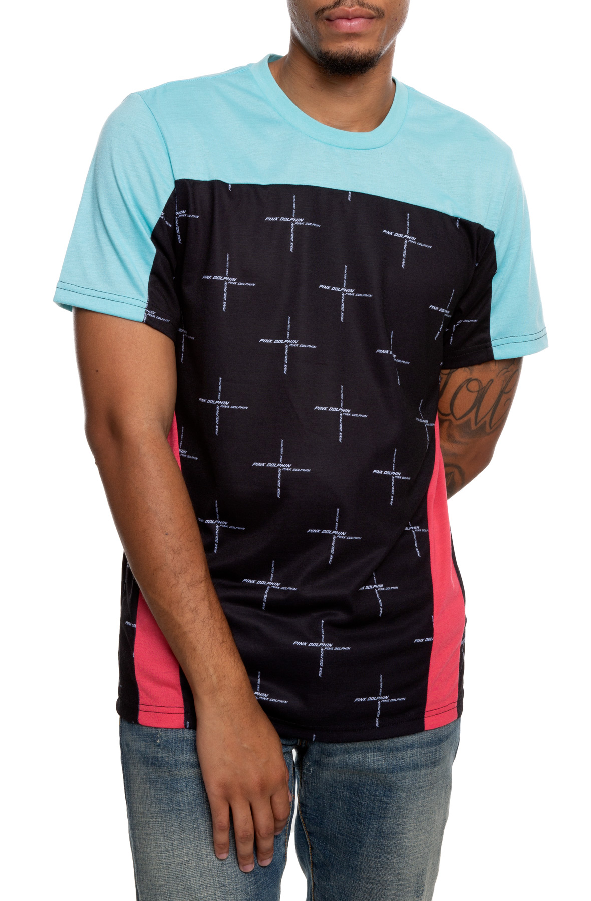 Positive Cross Tee in Black