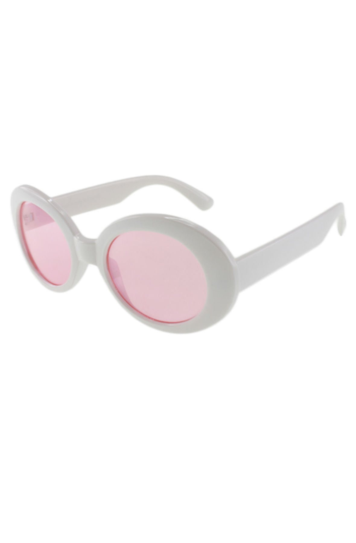 The Kurt Sunglasses in White and Pink