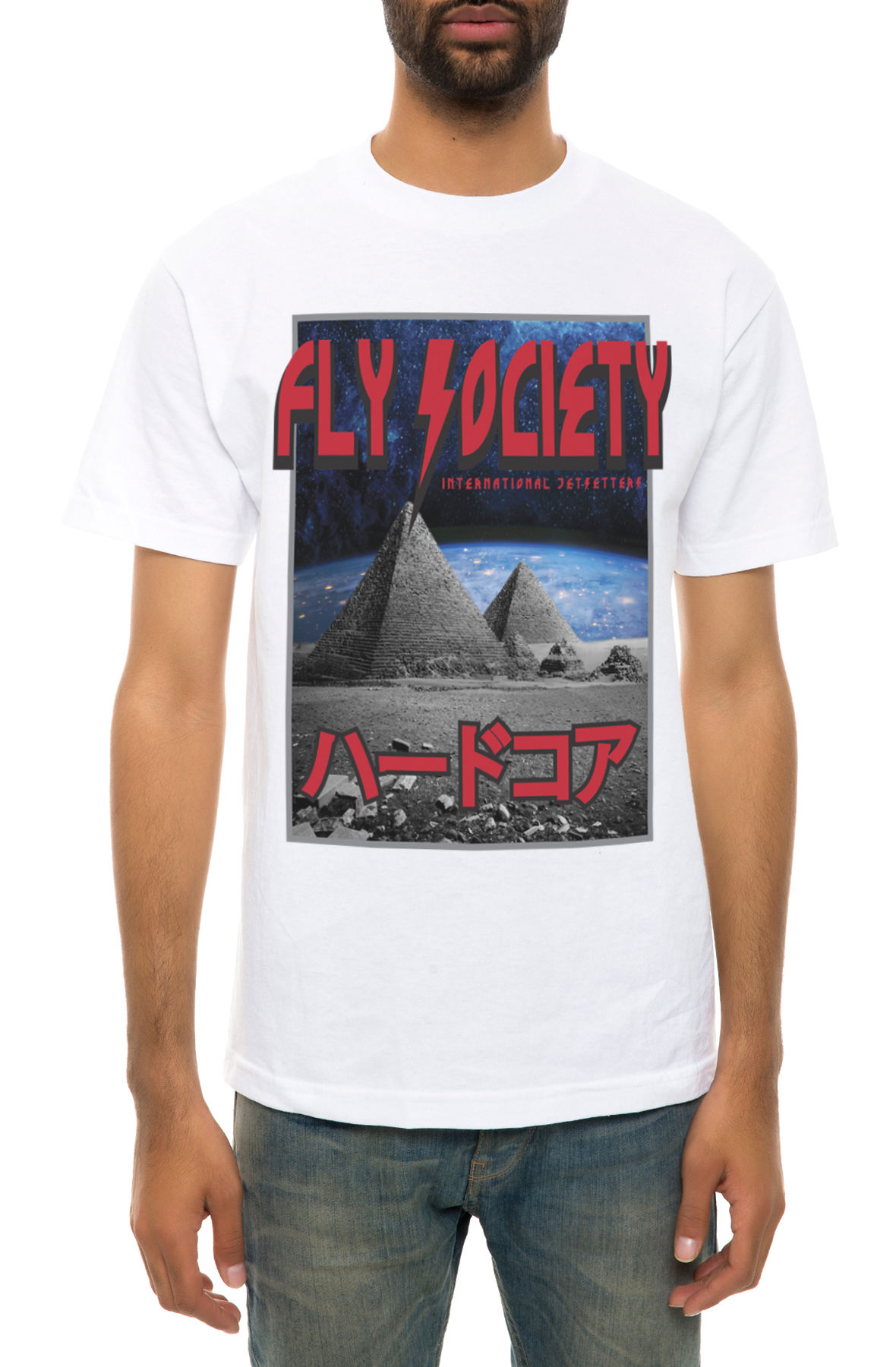 The International Pyramids Tee in White