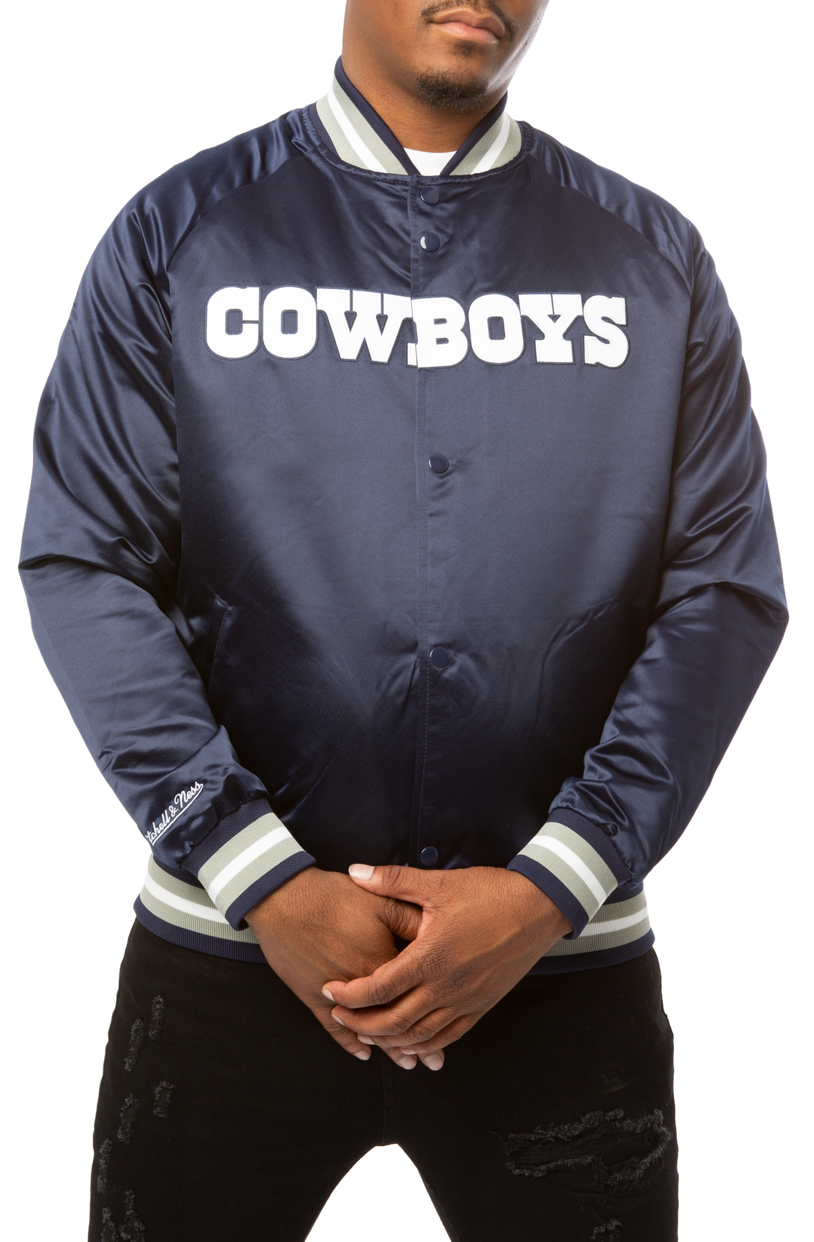 Heavyweight Satin Jacket Dallas Cowboys - Shop Mitchell & Ness Outerwear  and Jackets Mitchell & Ness Nostalgia Co.