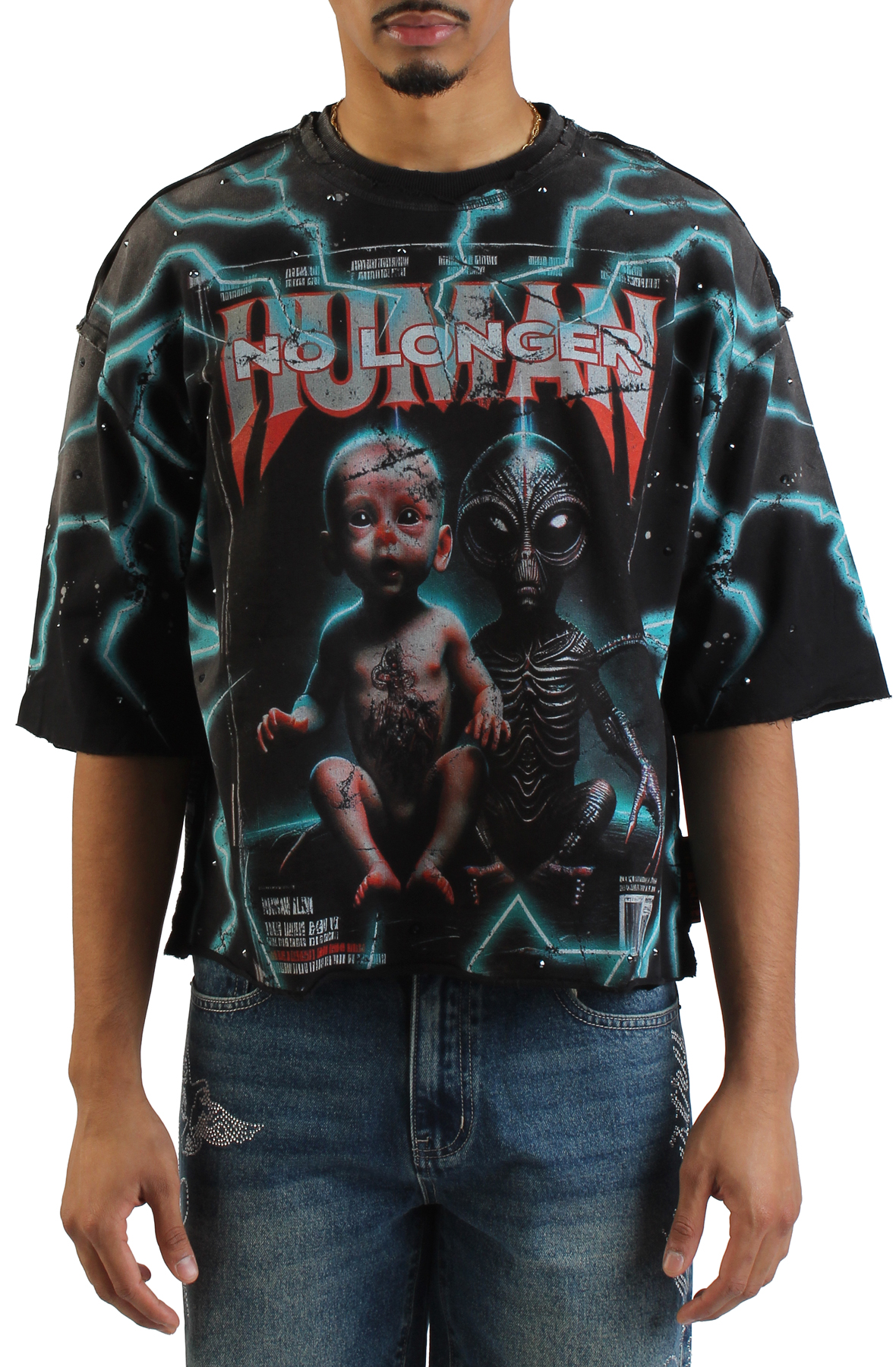 No Longer Human Cropped T-shirt