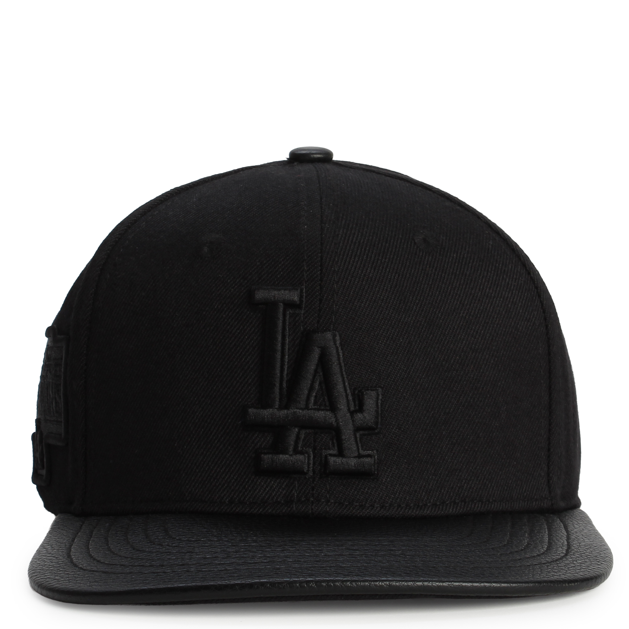 MLB Los Angeles Dodgers Blackout Wool Blend Pro Six  Strapback