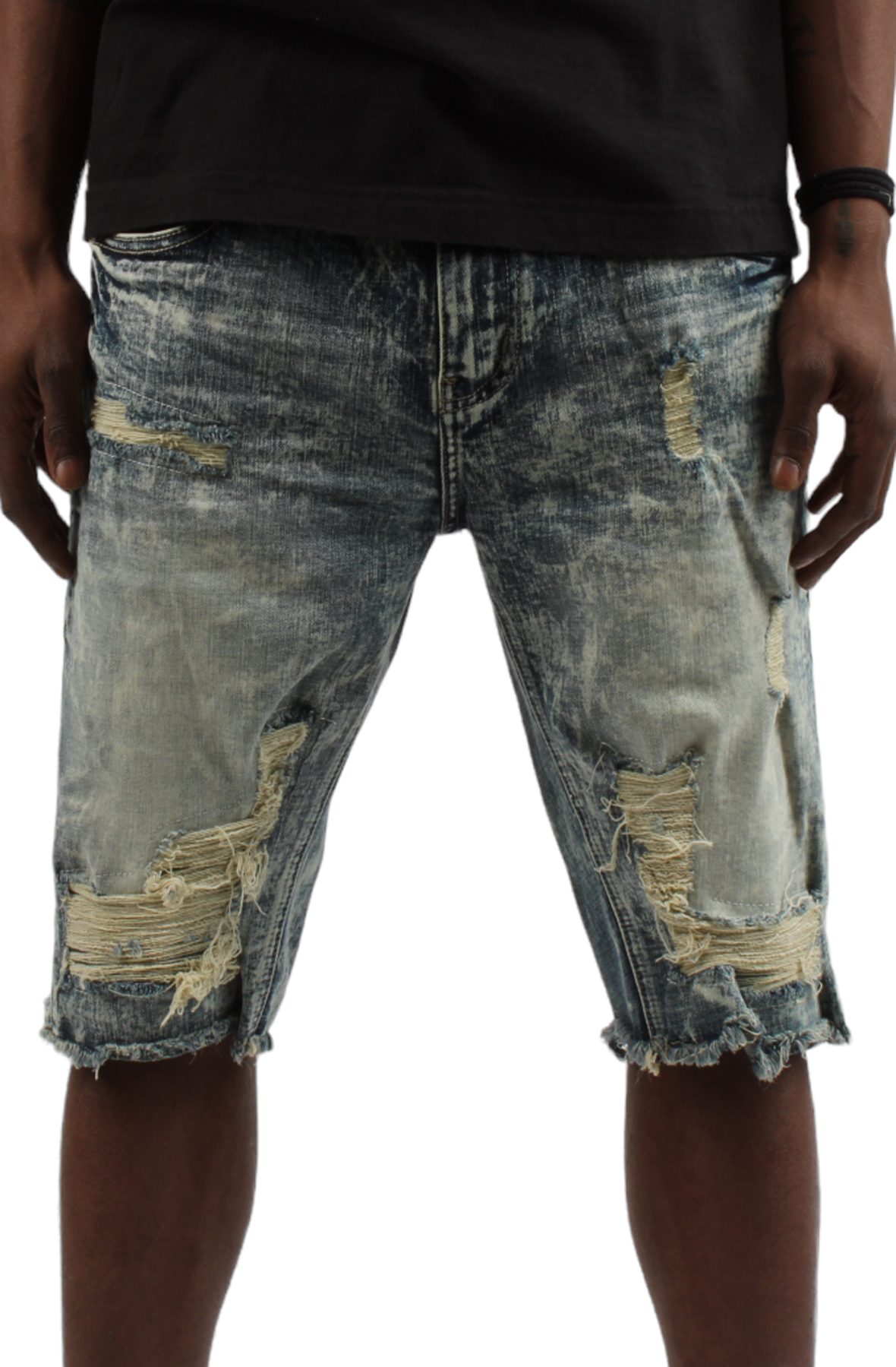 Acid Wash Distressed Short