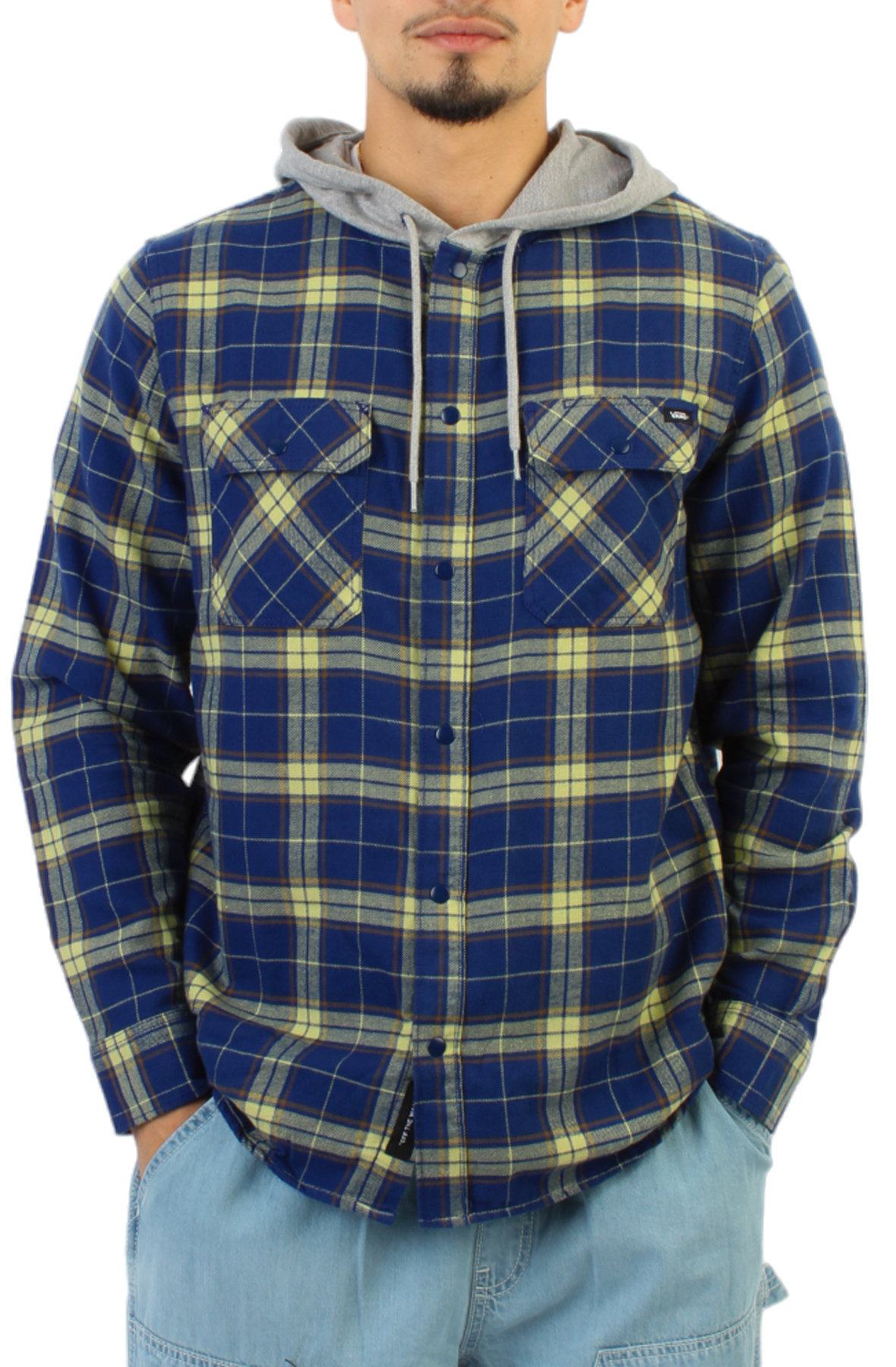 Parkway Hooded Long Sleeve Flannel Shirt