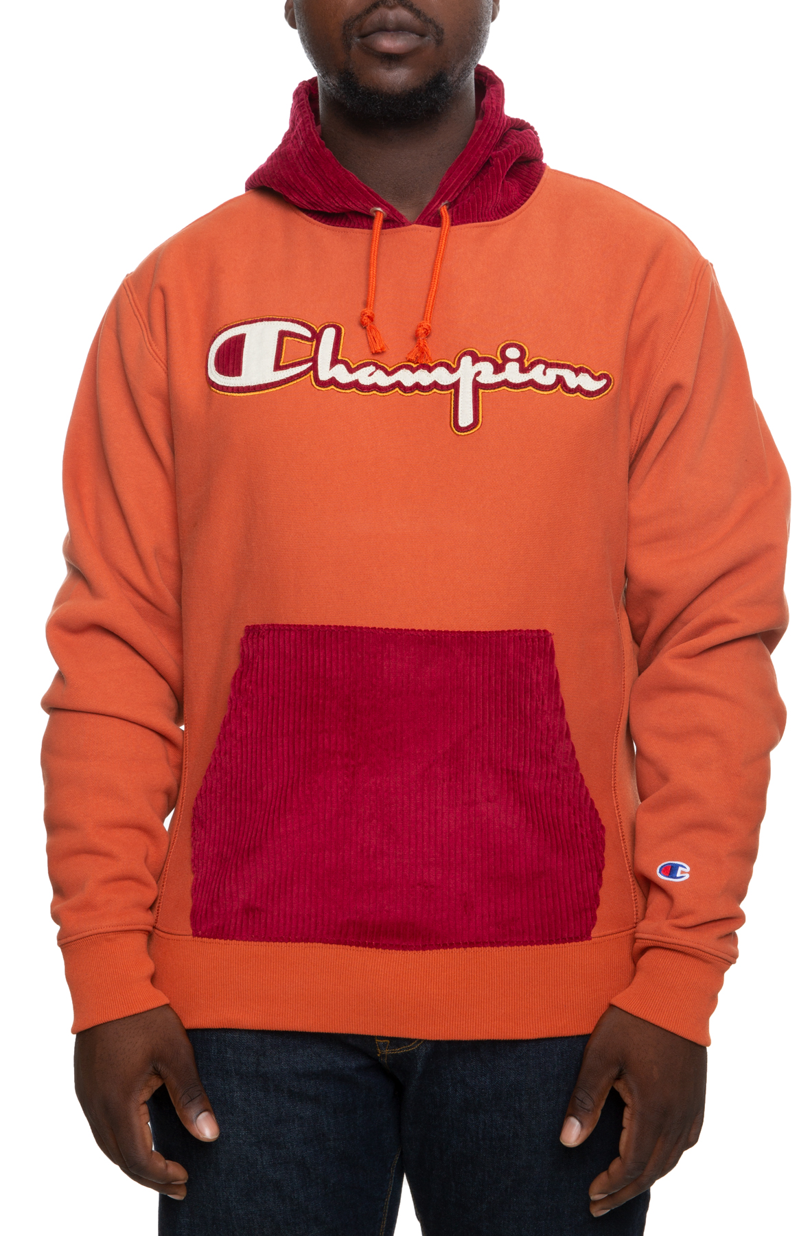 champion reverse weave corduroy hoodie