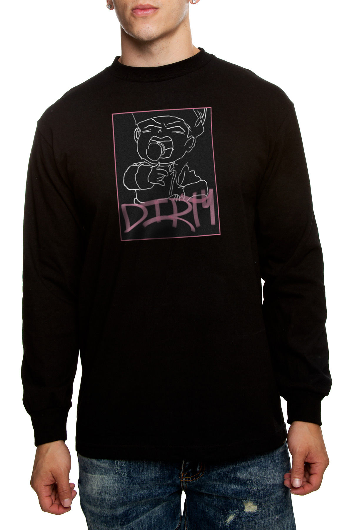 The Dirty Kids Long Sleeve Tee in Black